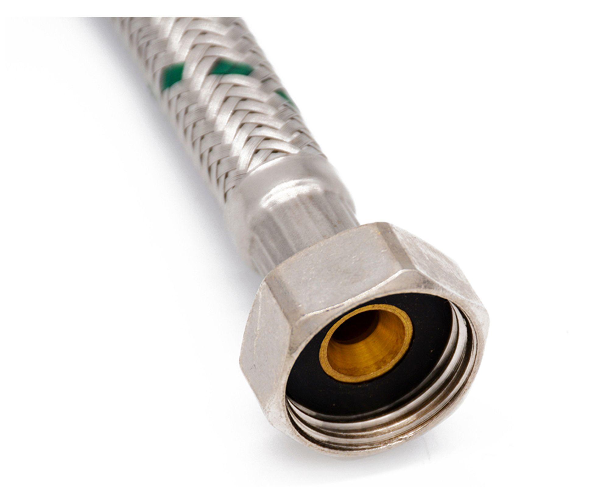 Flexible agua calefón metálico HI-HI 1/2'' 40 cm-1