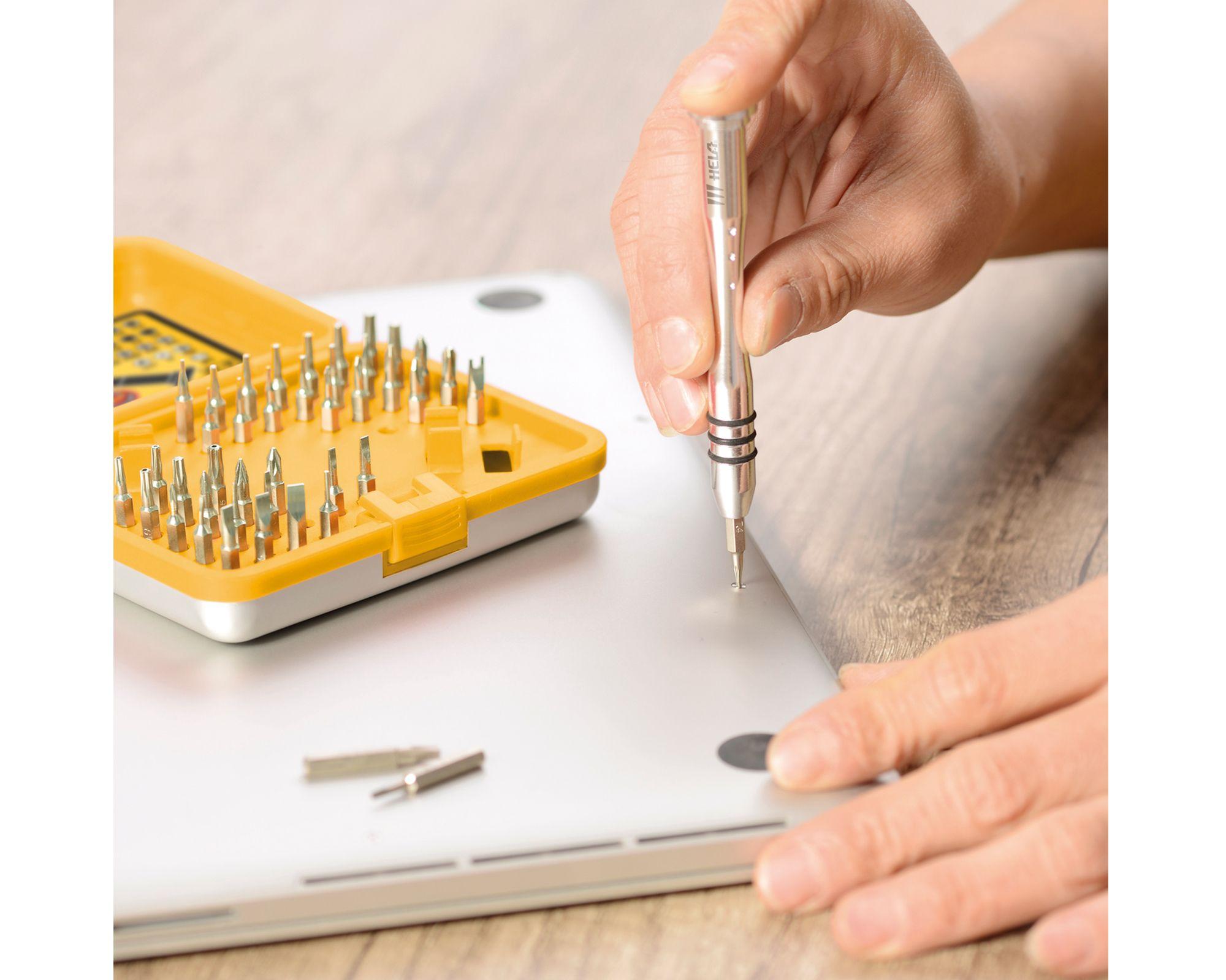 Kit reparación electrónica 43 piezas amarillo-3