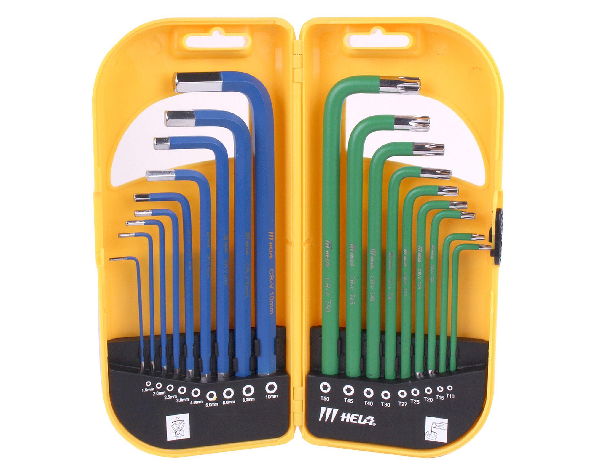 Llave allen + 18 piezas tornillos amarillo-0