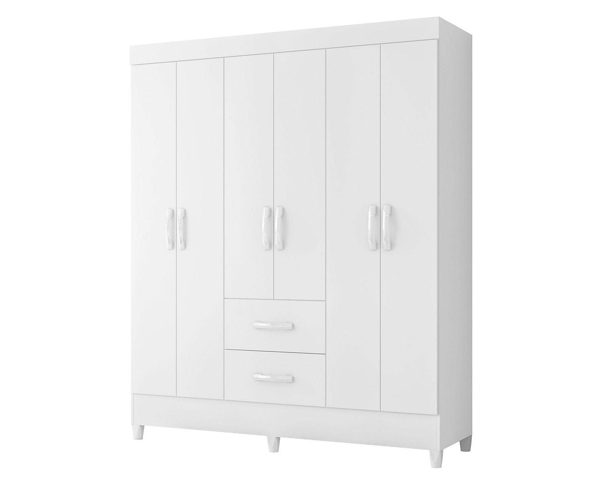 Clóset 6 puertas Mobi blanco-0