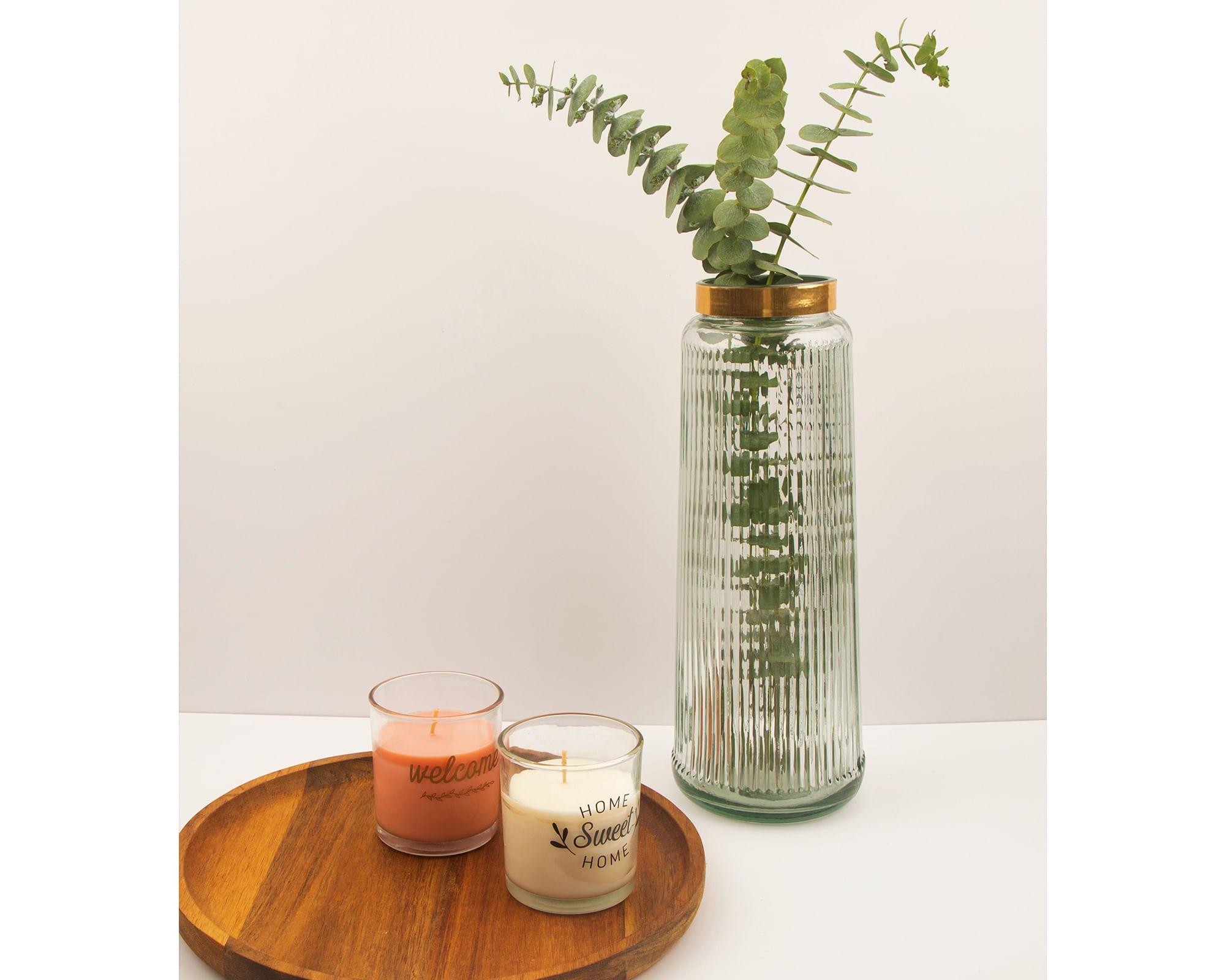 Florero 25 cm Olas ámbar-10