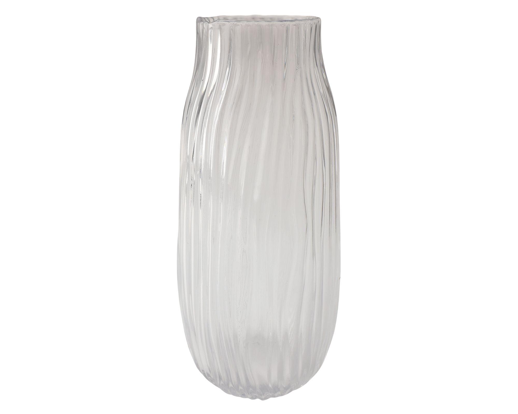 Florero 30.5 cm Amapola transparente-0