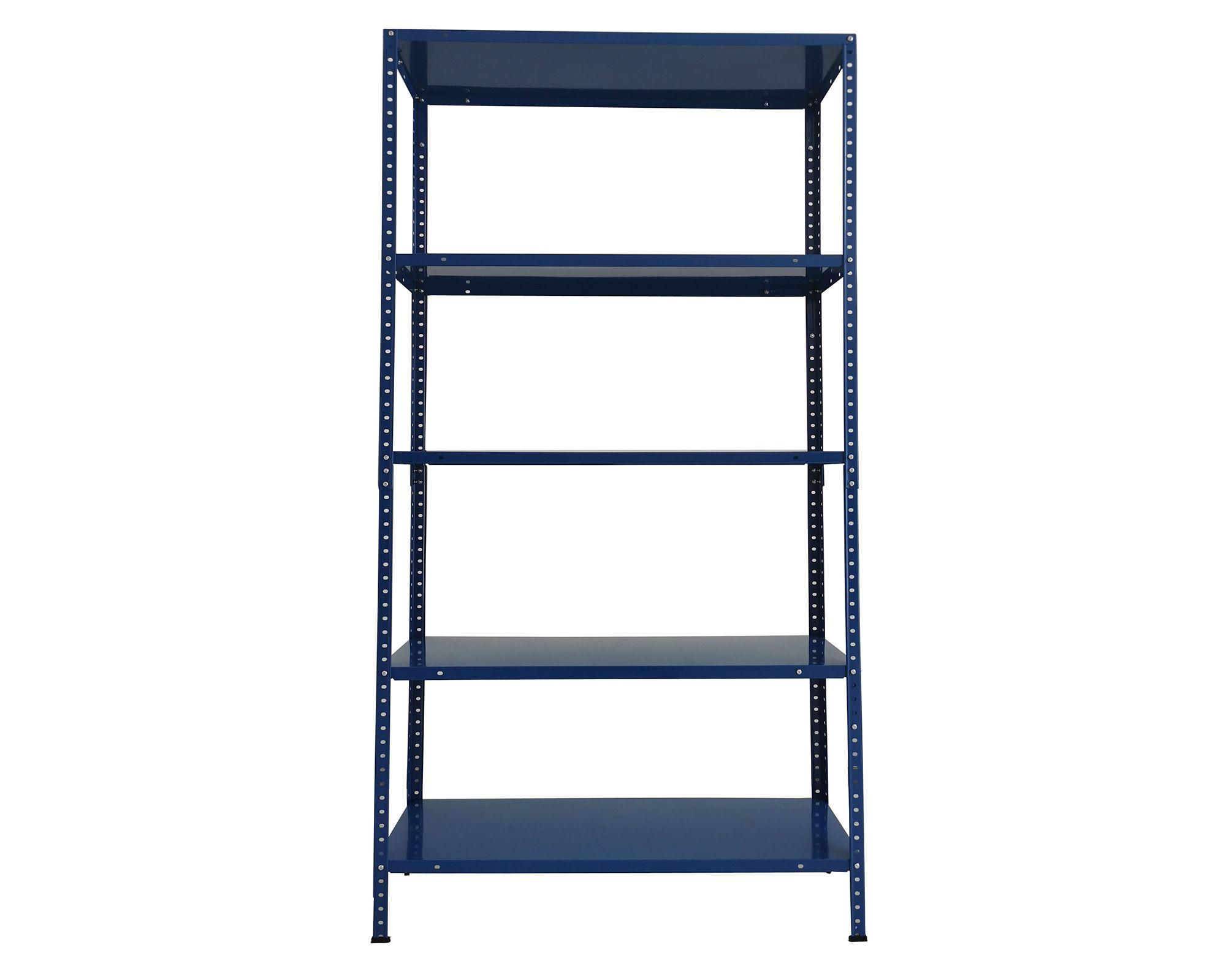 Estante metálico 5 niveles azul marino 172x90x30 cm-0