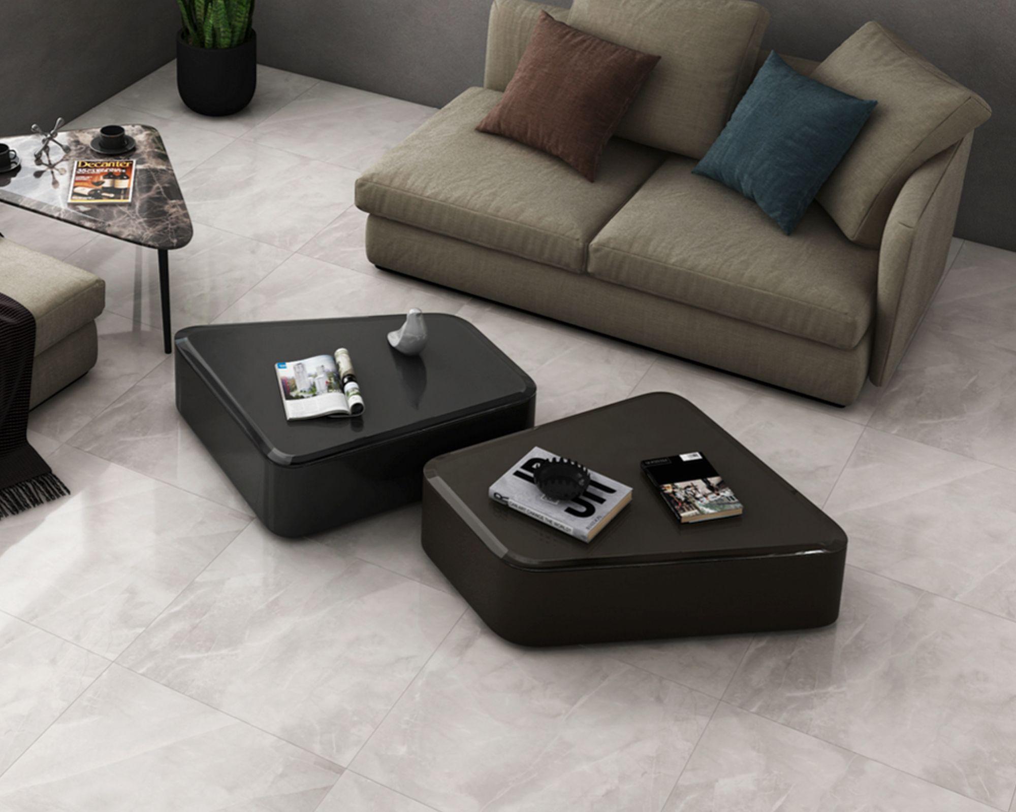 Porcelanato 60x60 cm 1,44 m2  Armani  blanco marmoleado-1