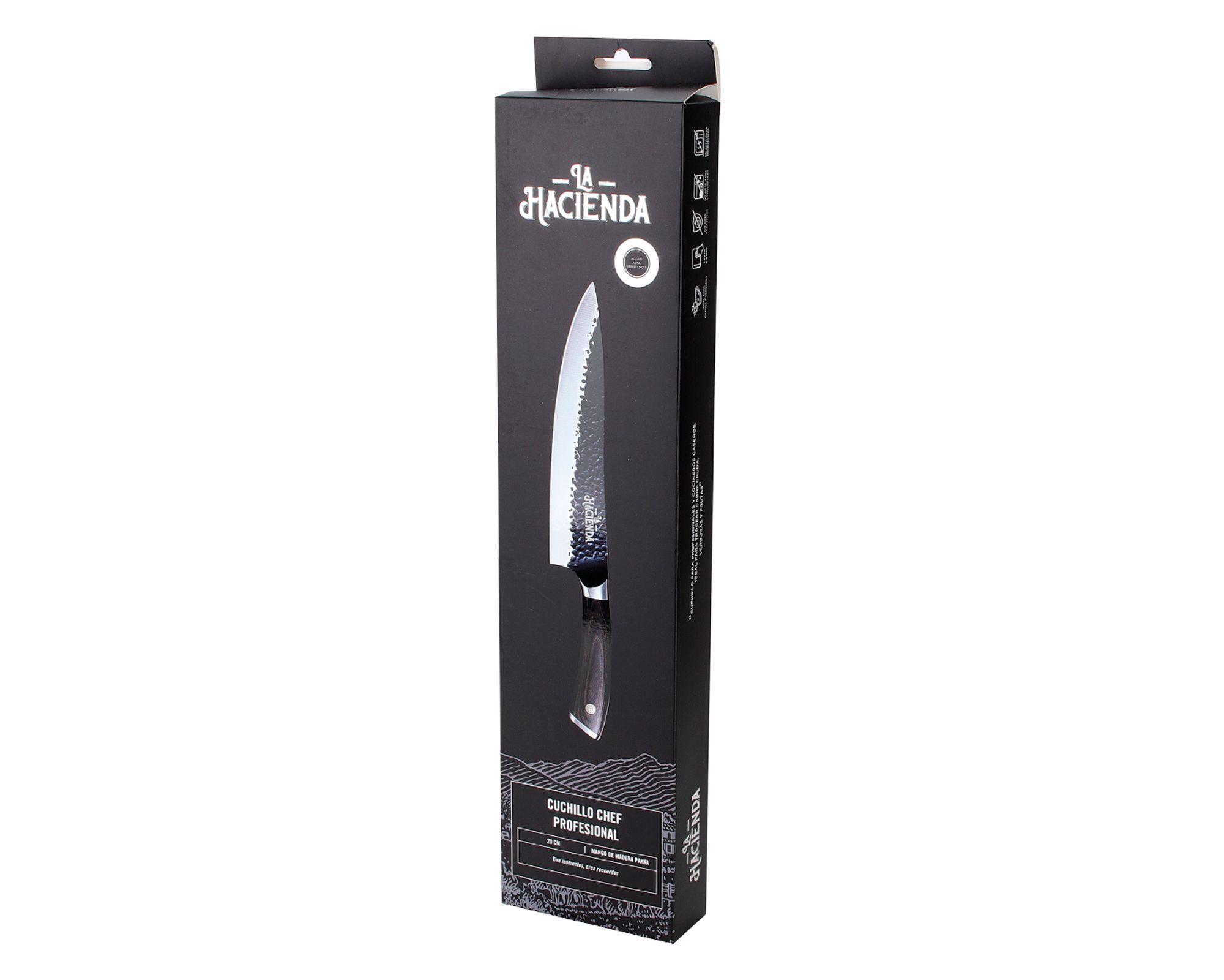Cuchillo Chef Pro hammered 20 cm-3