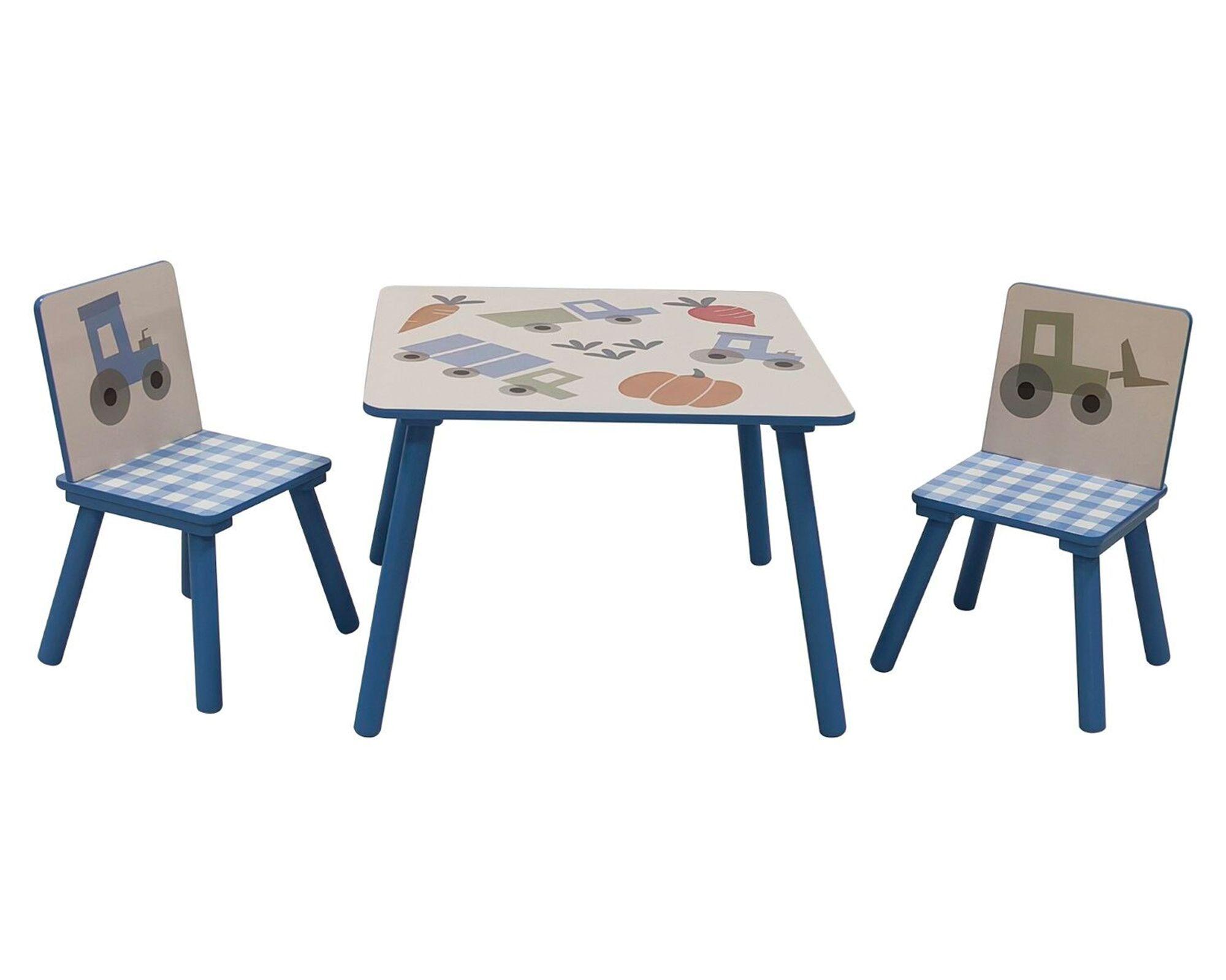 Mesa infantil + 2 sillas Farmer trucks-0