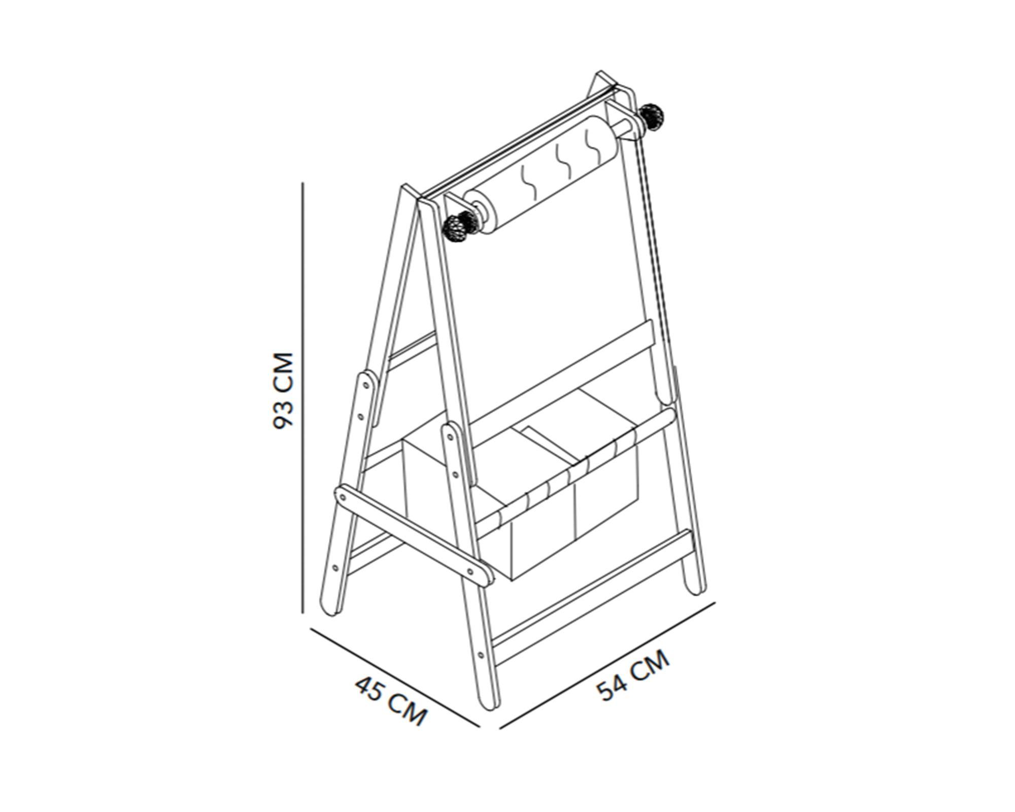 Pizarra infantil Farmer trucks 93x54x45 cm-7