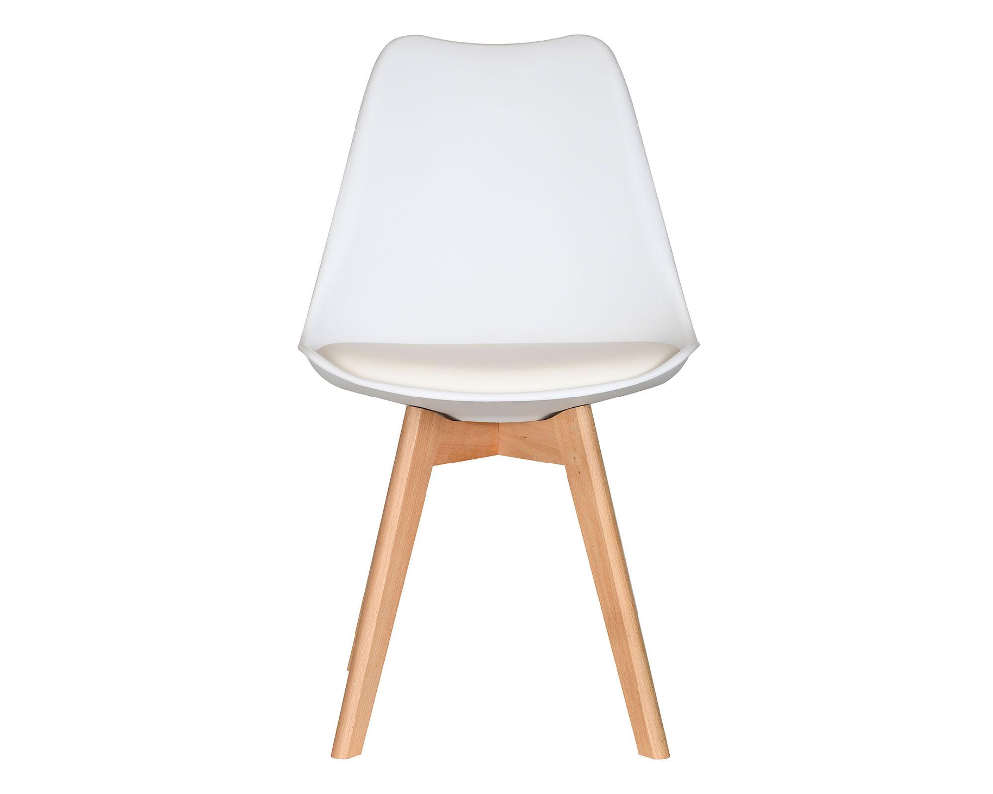 Silla Quille 80x47x54 cm blanco/natural-0