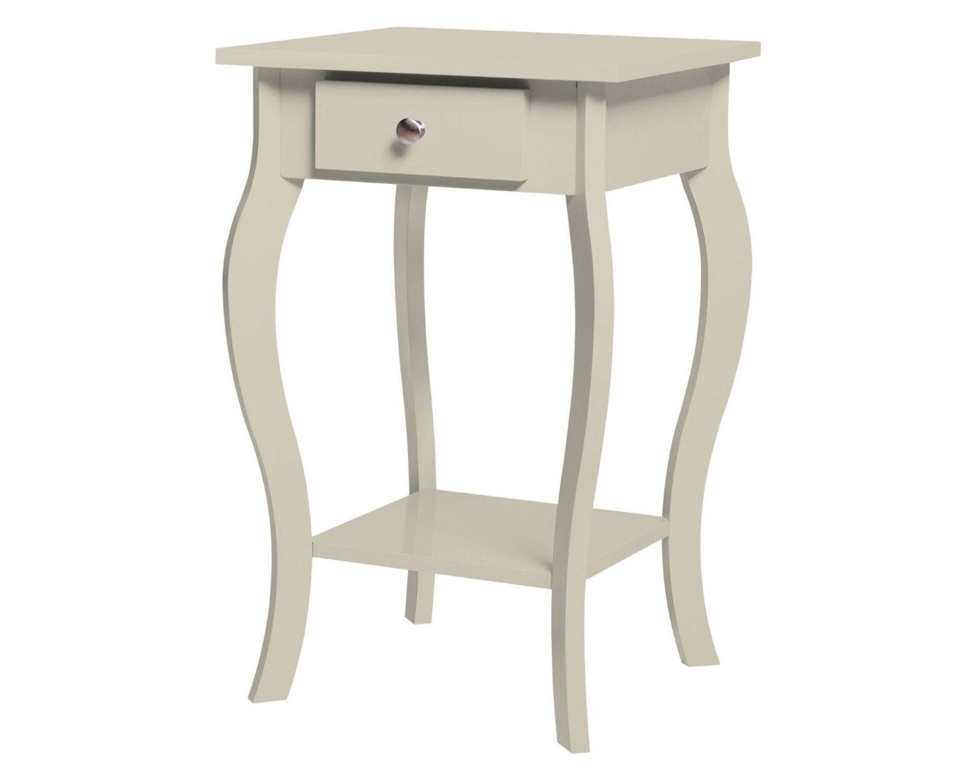 Velador Santa Lucia 60x38x38 cm 1 cajón beige-1