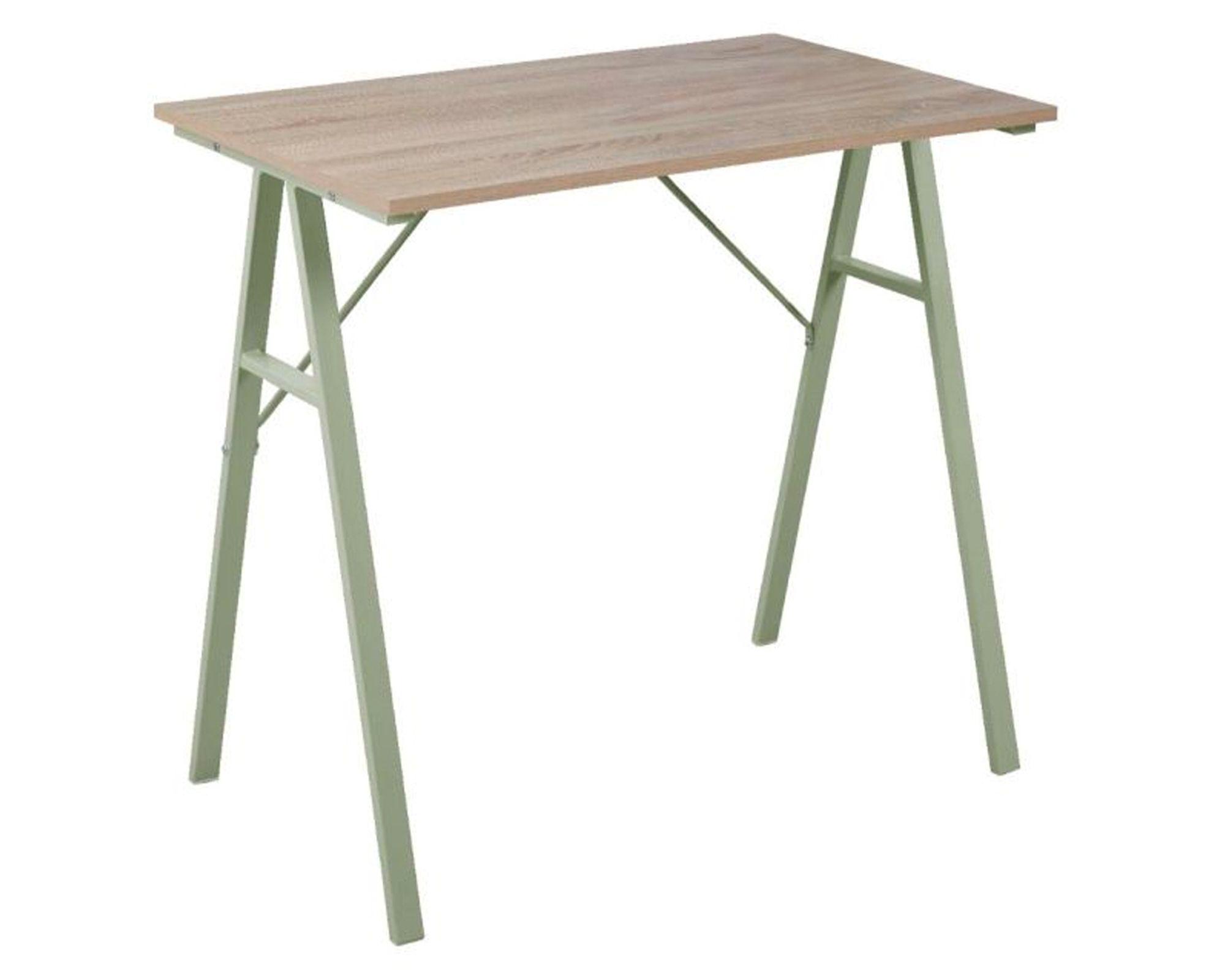 Escritorio Sienna natural/verde claro 74x80x50 cm-0
