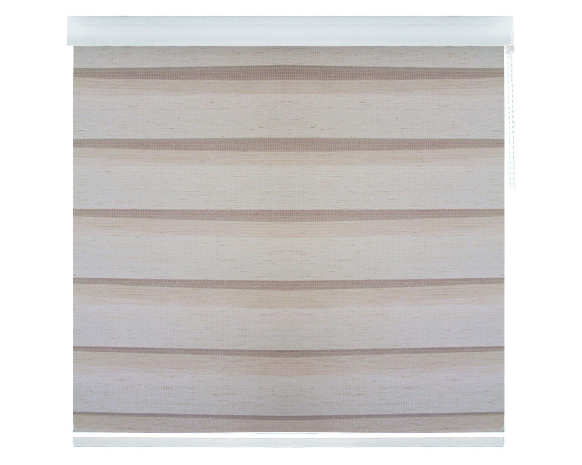 Cortina roller Dúo lino 220x240 cm beige sand-0