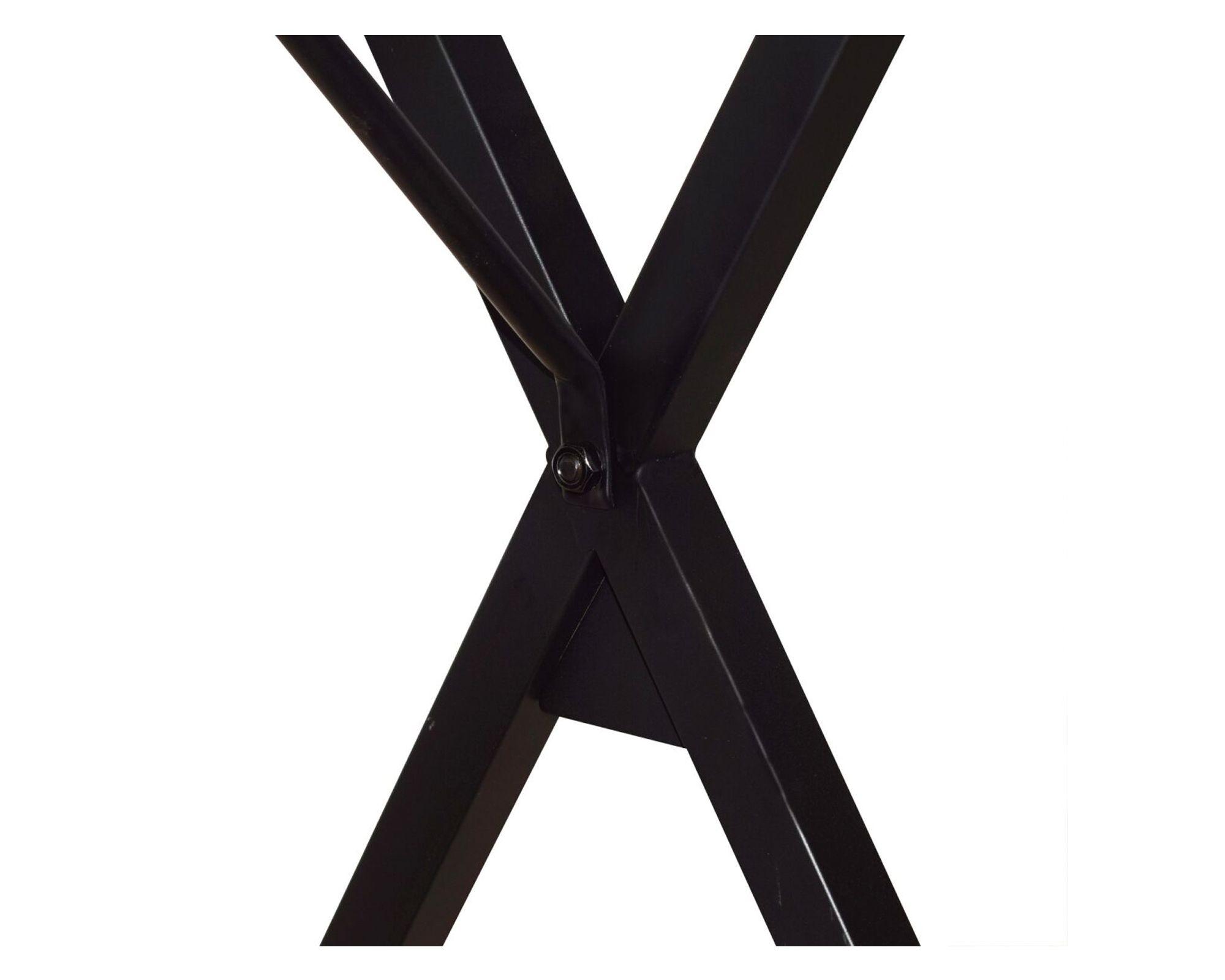 Escritorio Almora negro/natural 84x80x50 cm-3