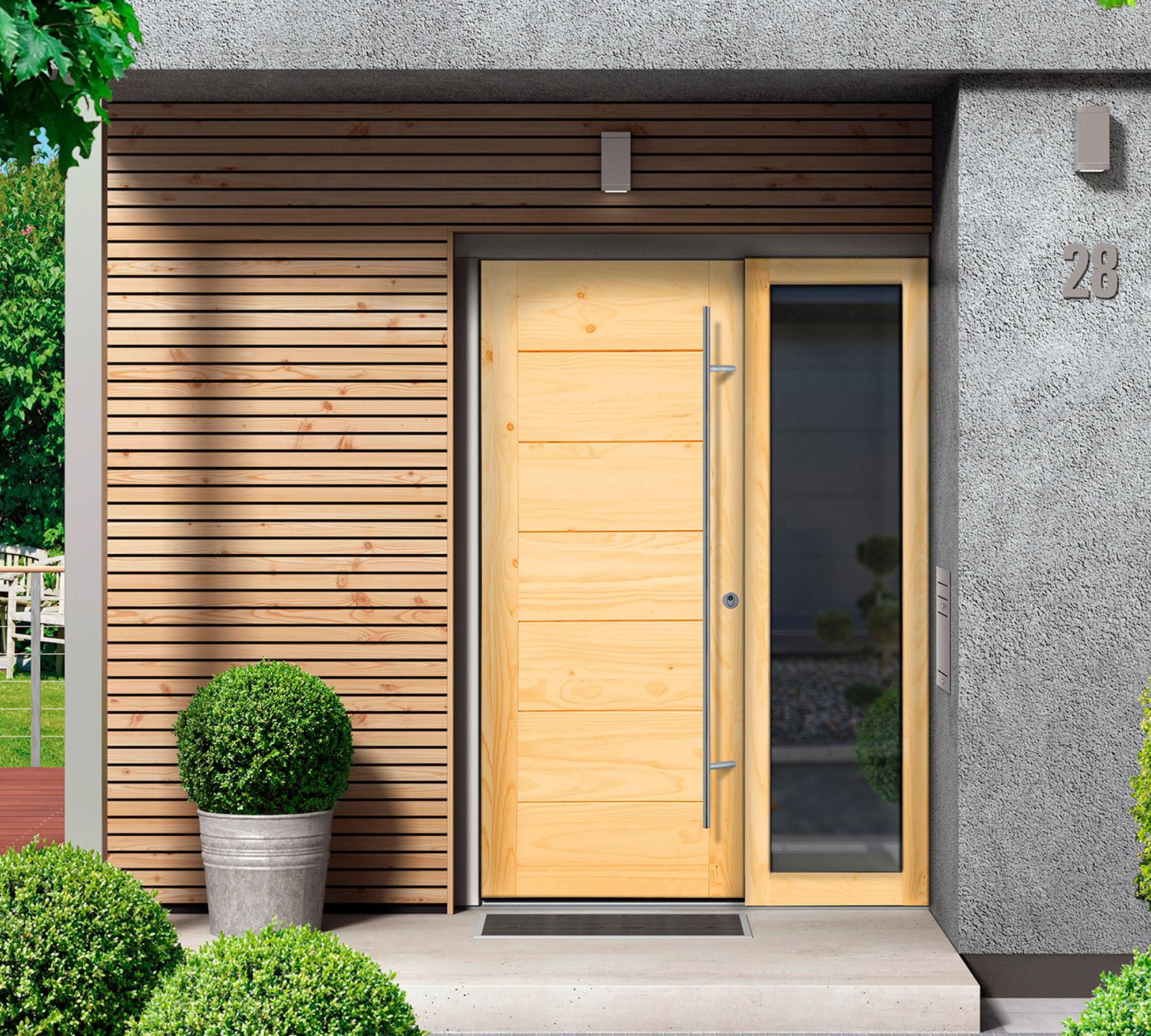Puerta 90x210 cm Martina radiata radiata natural-0