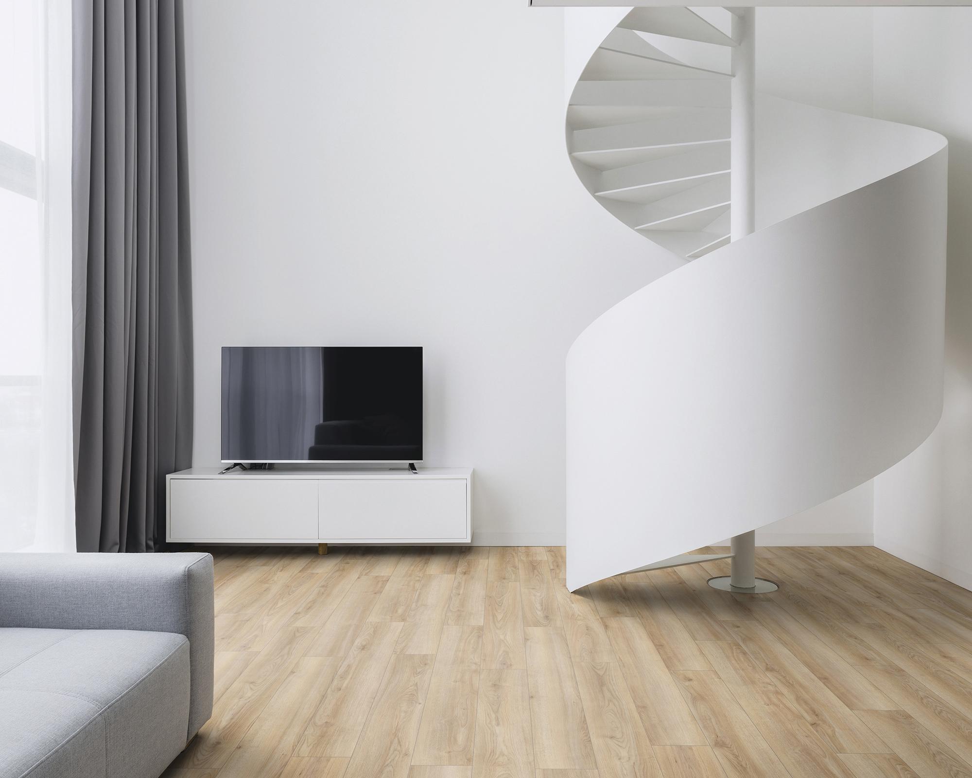 Piso flotante Aquapro Natural Touch oak Córdoba crema 8 mm 2.40 m2-2