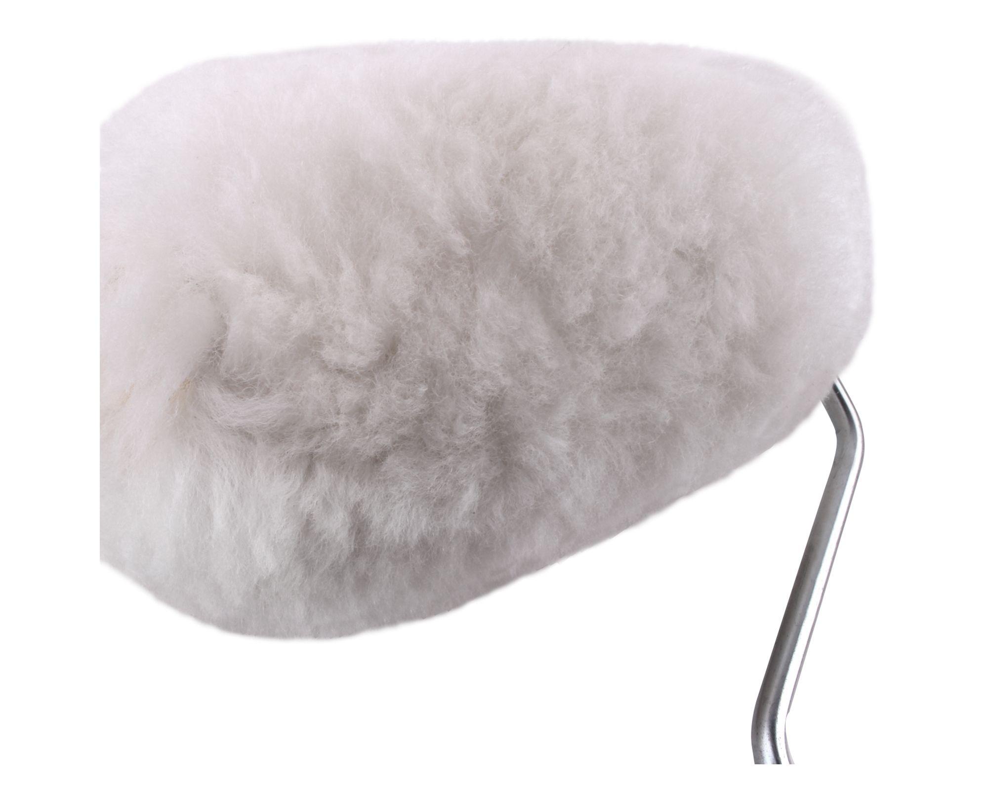 Rodillo 12 cm Chiporro pelo largo natural blanco-2