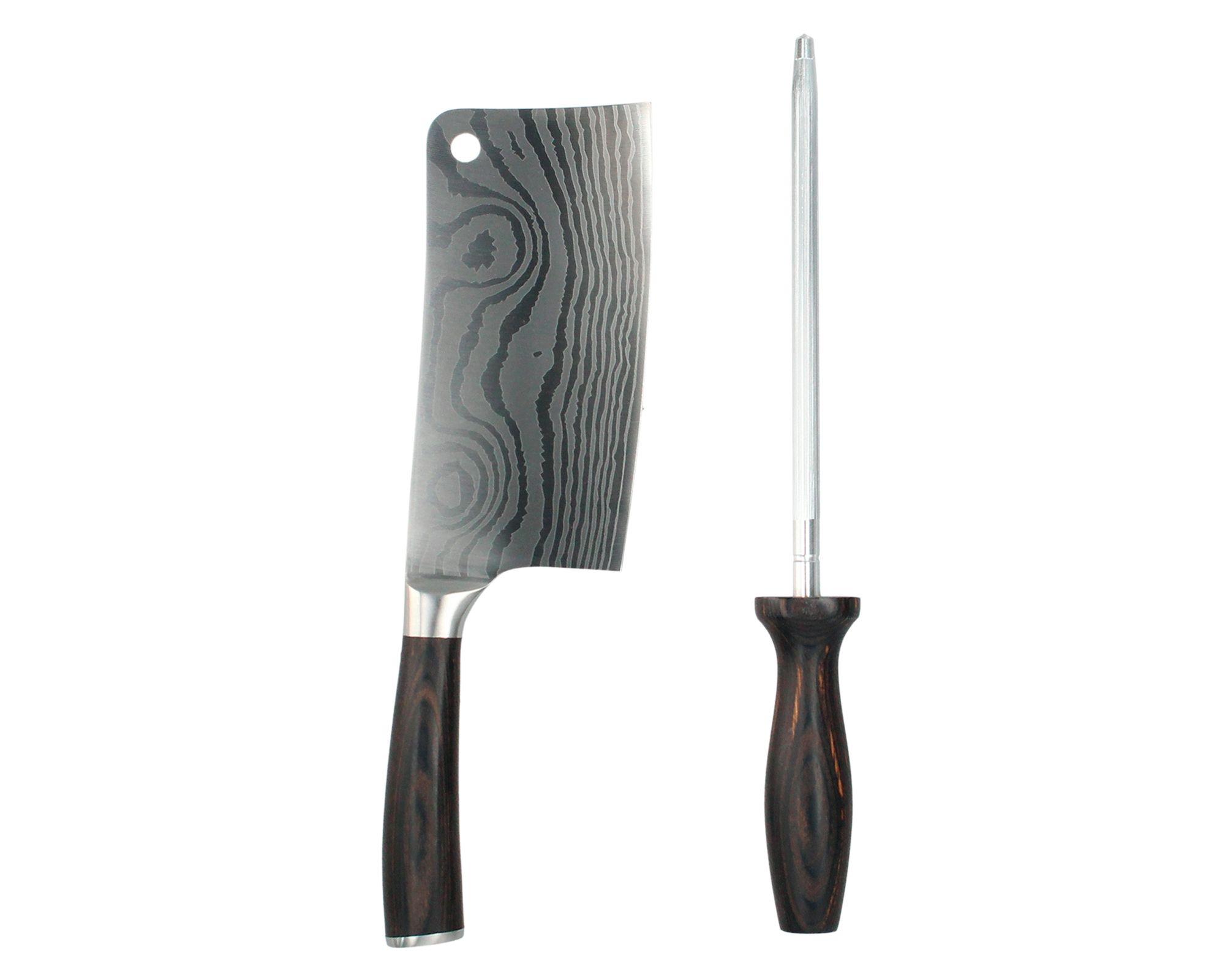 Cuchillo 17.5 cm + afilador 20 cm-1