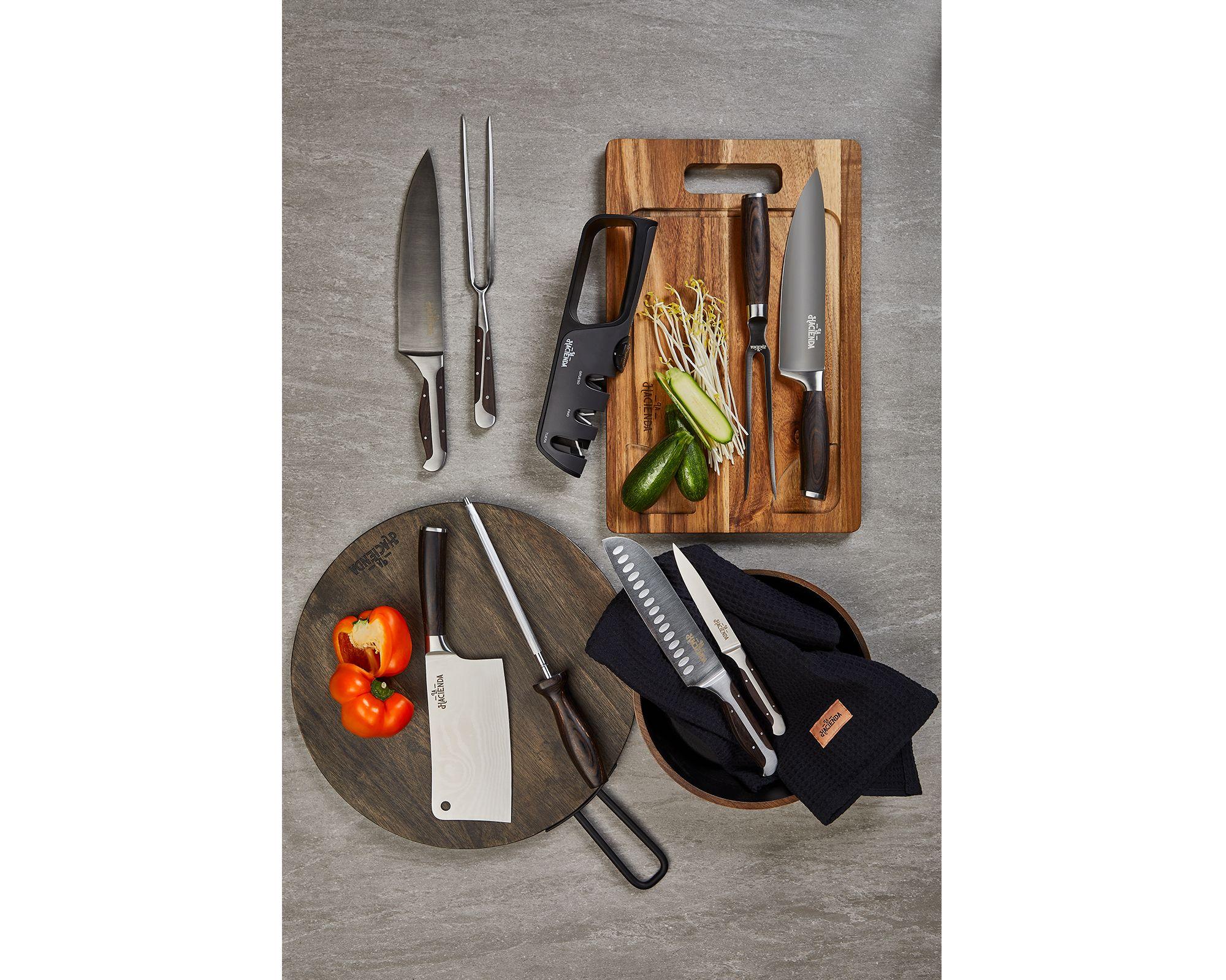 Cuchillo 17.5 cm + afilador 20 cm-4