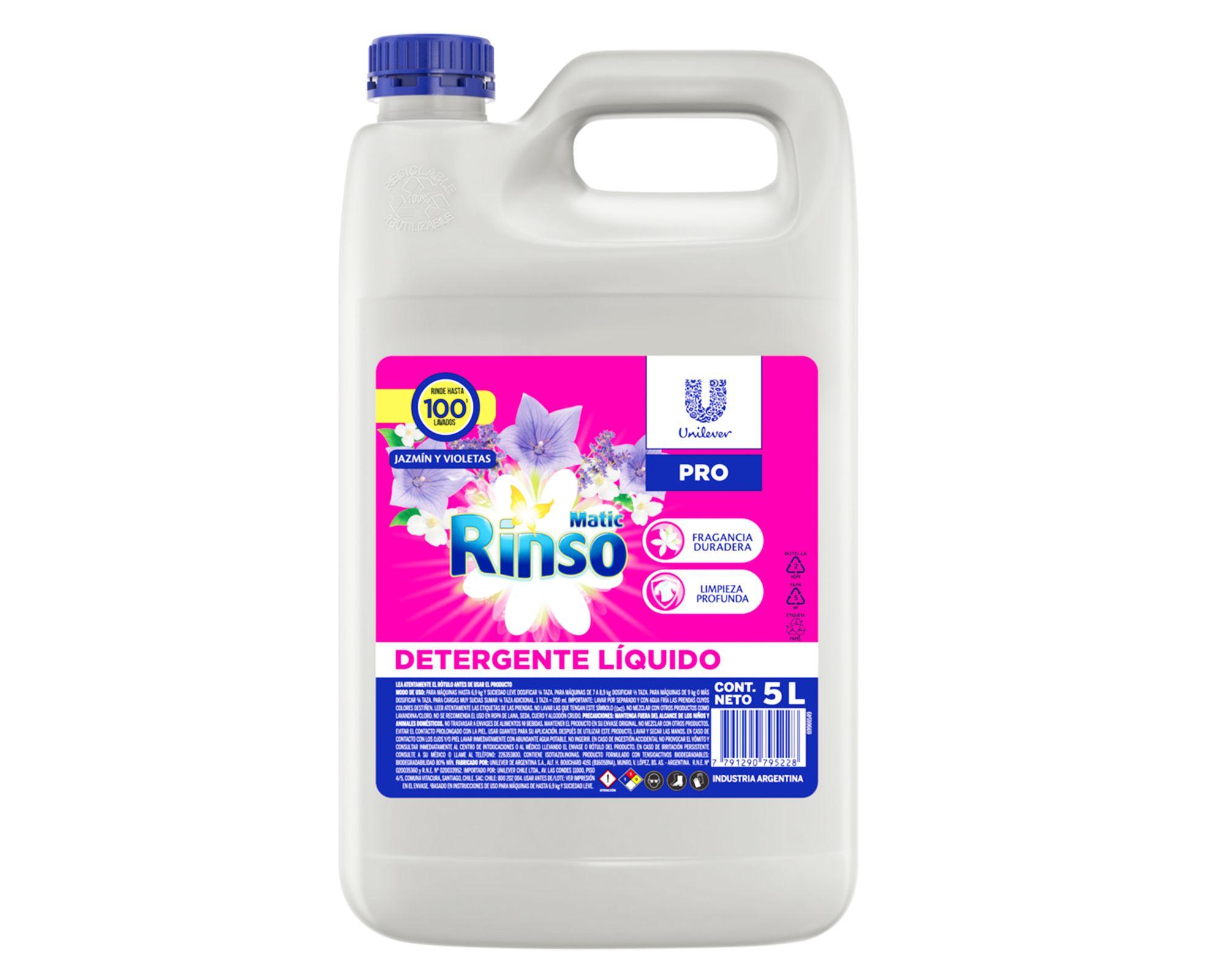 Detergente líquido 5 litros jazmín y violetas Upro-1