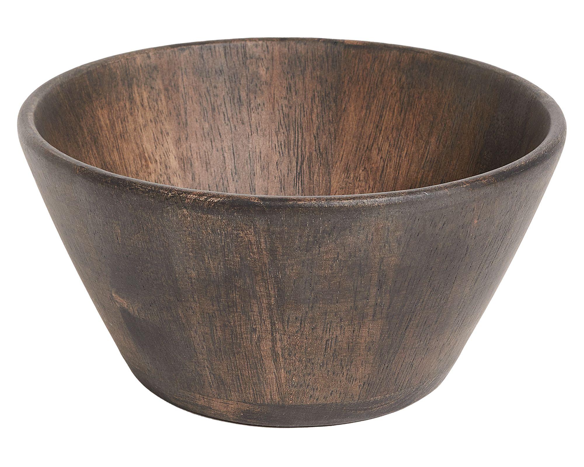 Bowl 25.4 cm Dark wood-0