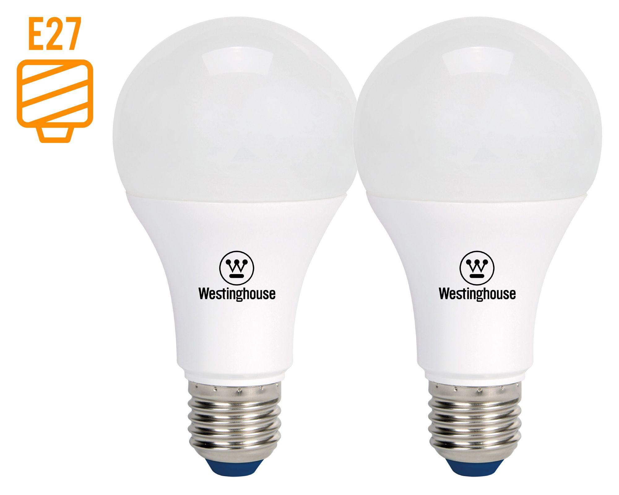 Ampolleta LED E27 Luz cálida 9W 2 unidades-0