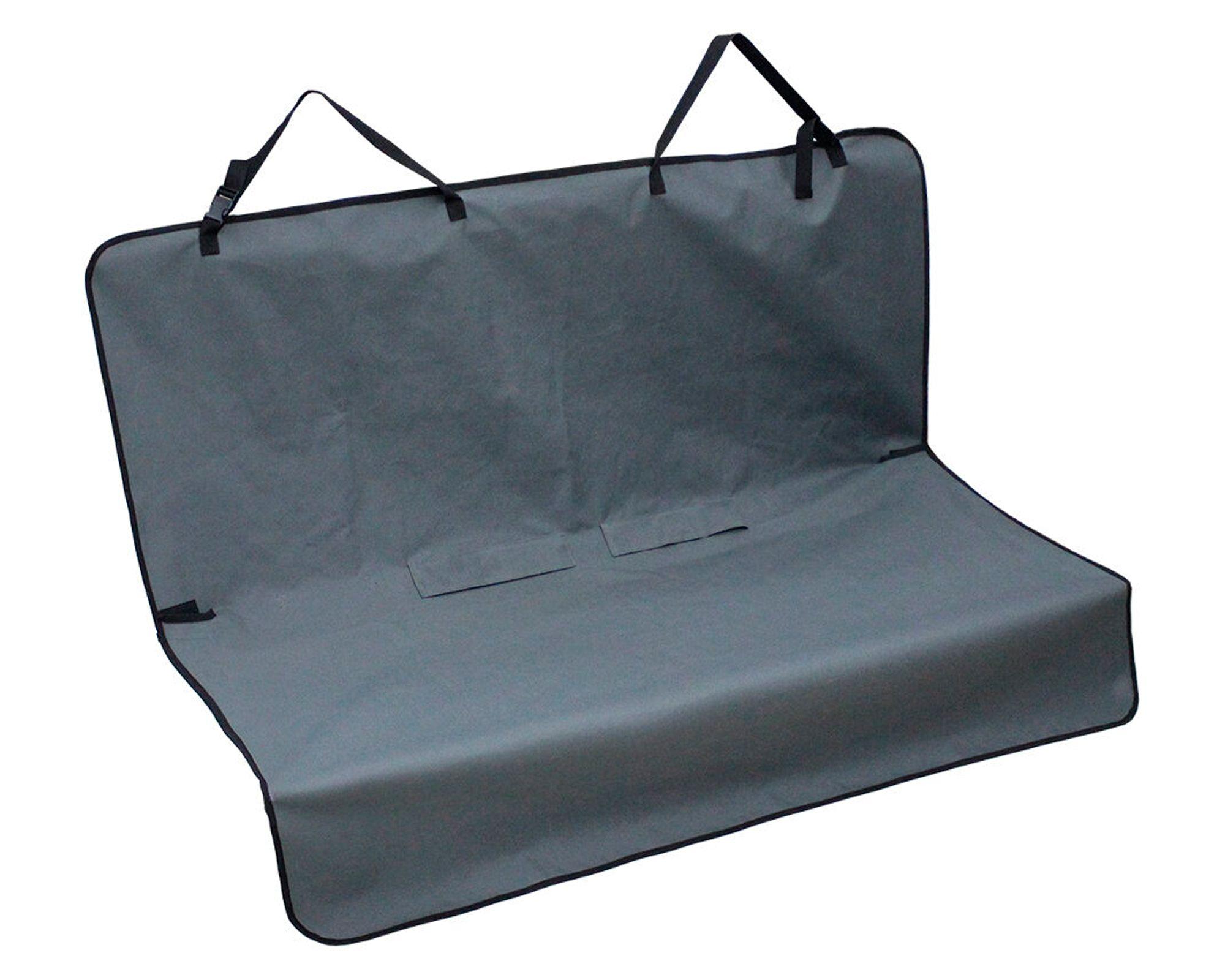 Cobertor asiento trasero auto 120x142 cm gris-0
