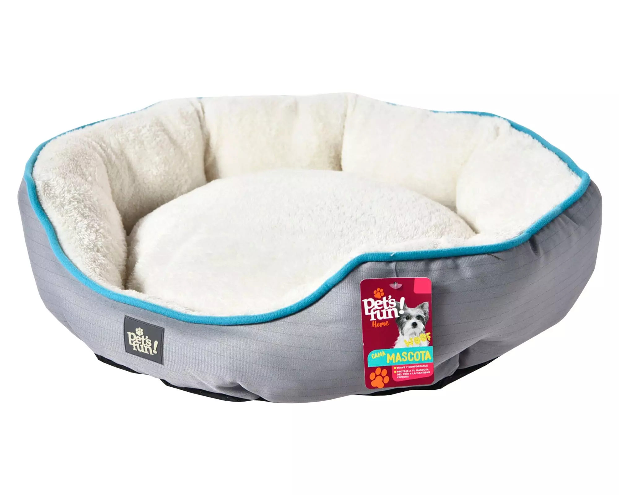 Cama mascota M New comfy gris-1