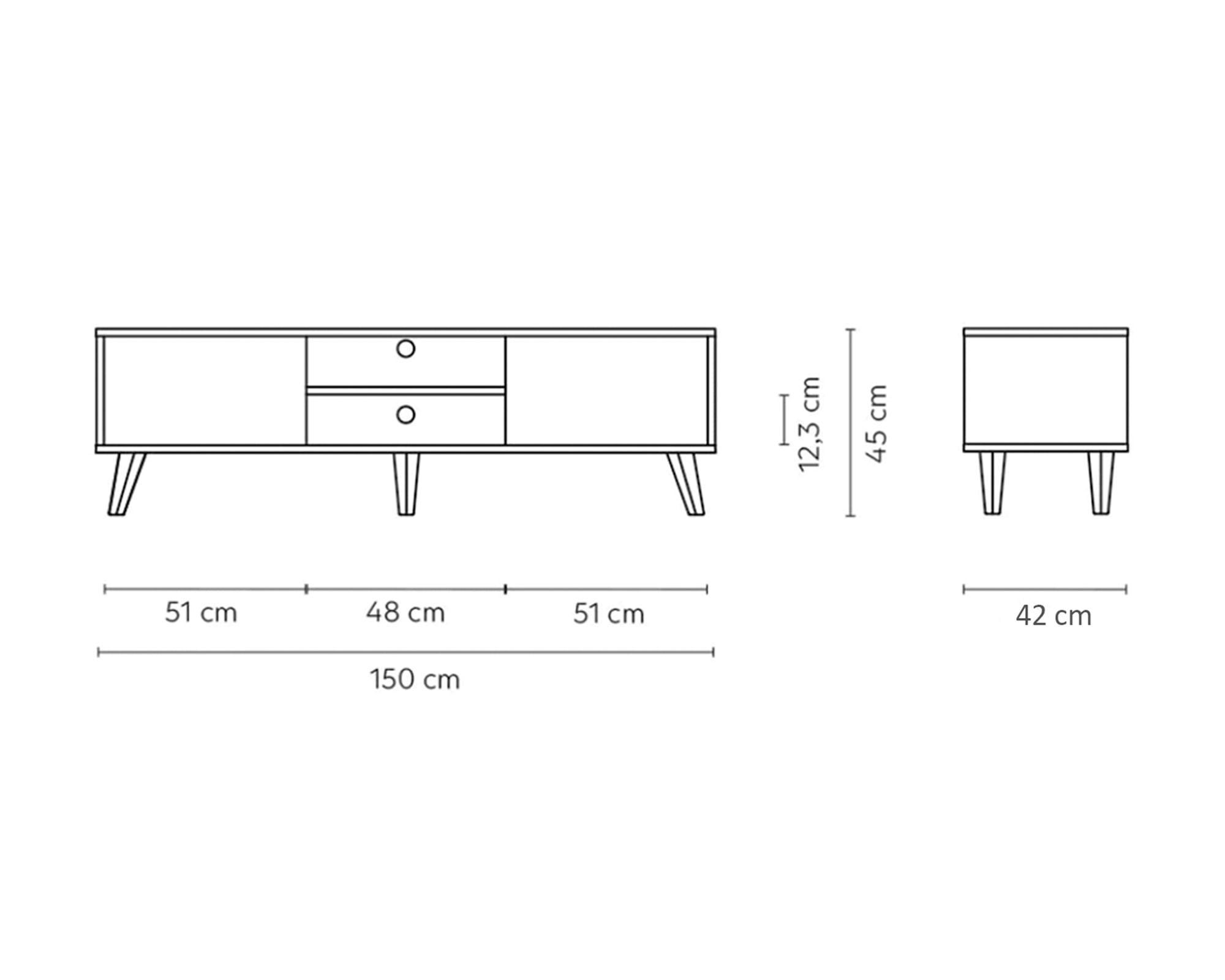 Rack TV 55"  bajo Atacama café claro-8
