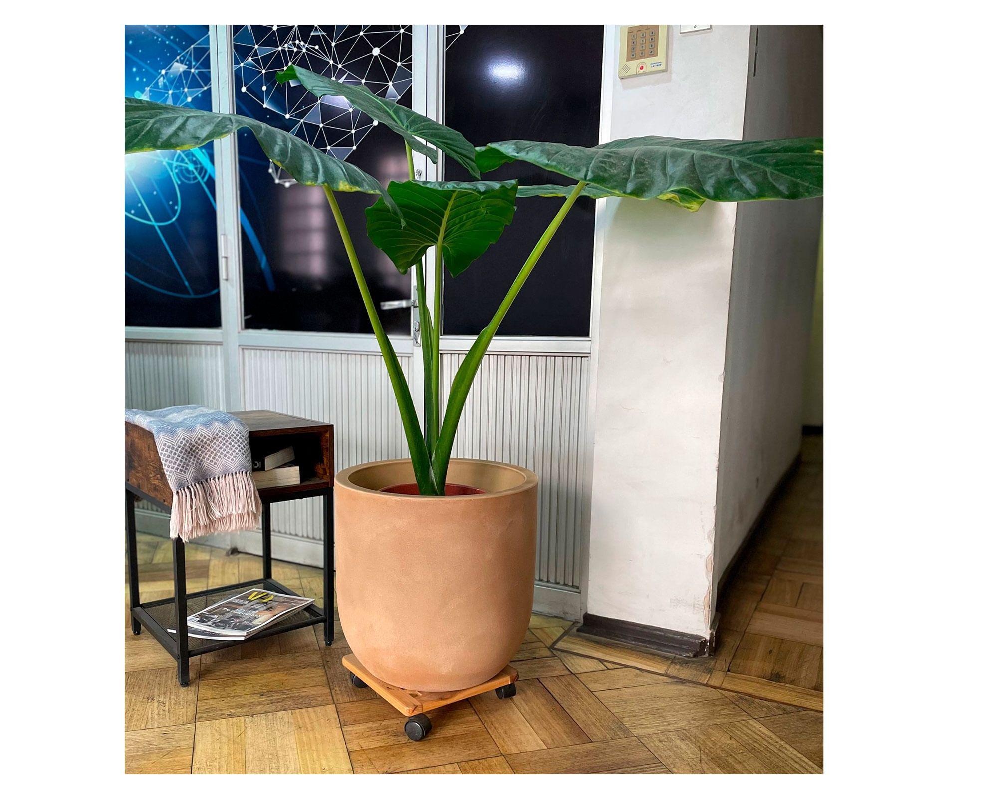 Macetero rotomoldeado 43 cm arena Muna-2