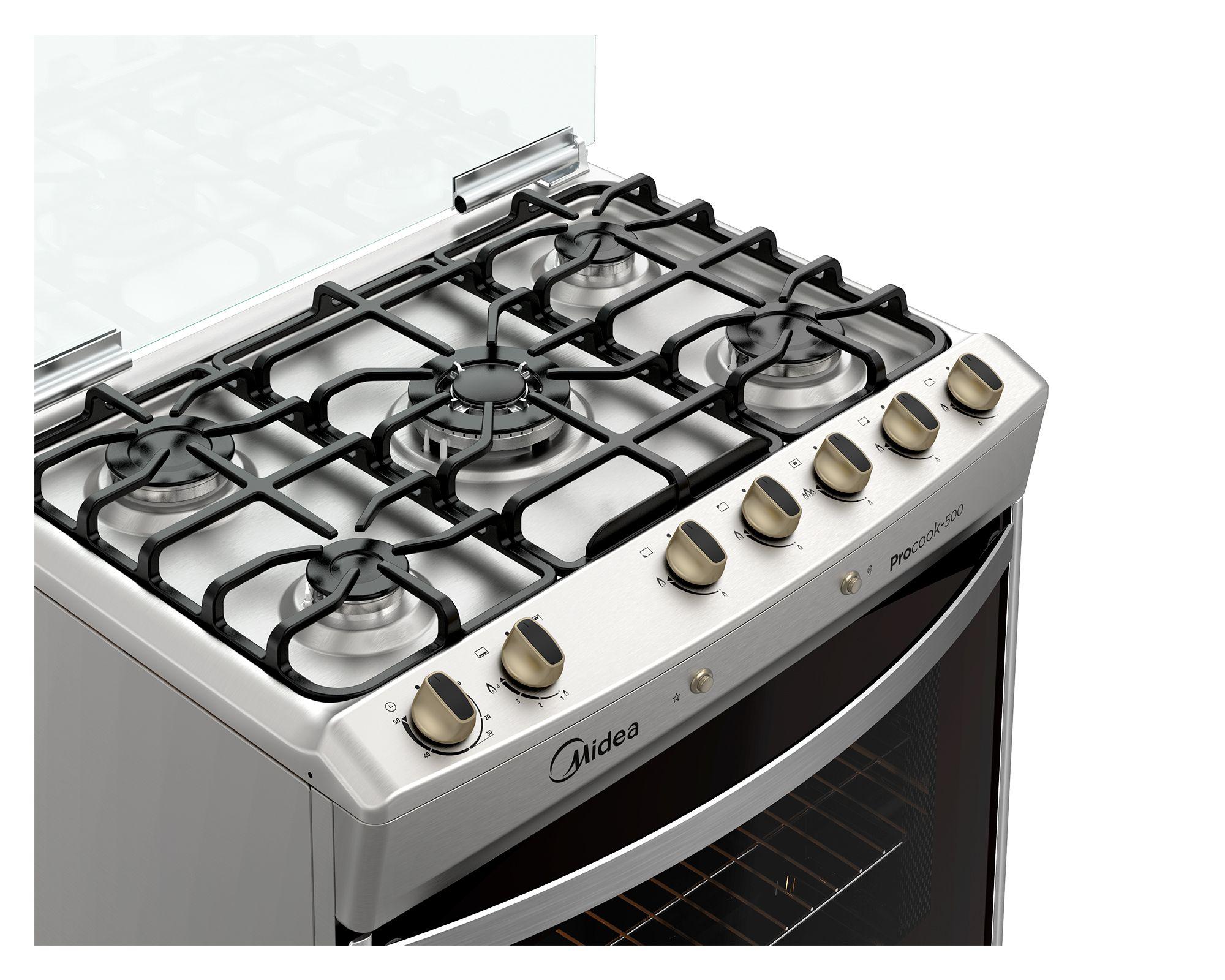 Cocina a gas 5 quemadores MCG-5QPI30NS-4