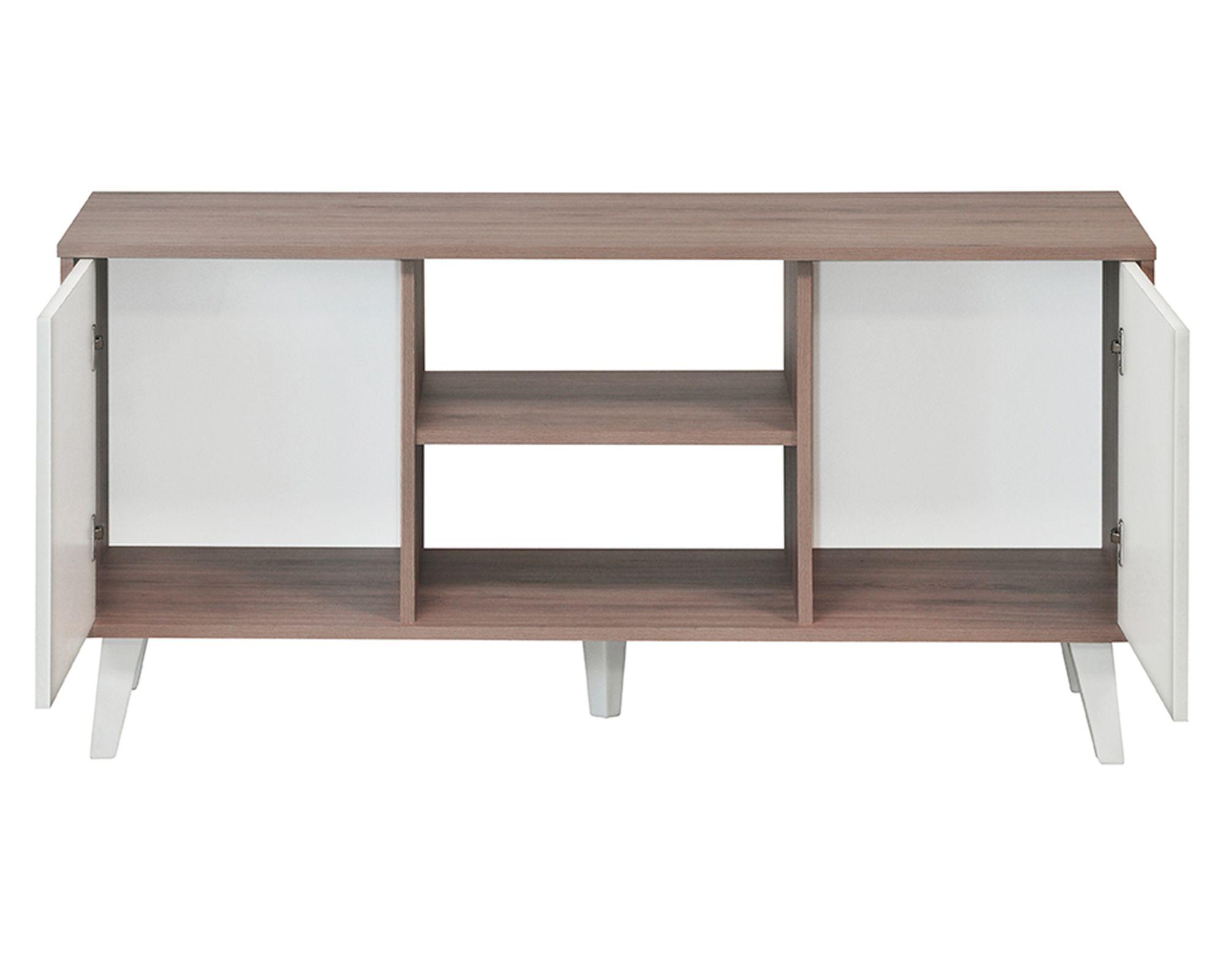 Rack TV 50" Atlanta Blanco roble santana con blanco-2
