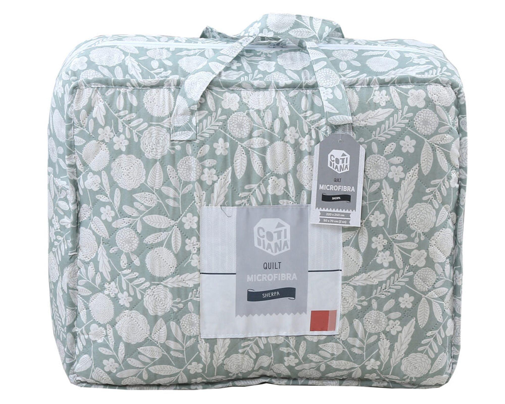 Quilt sherpa Jardín 1.5 plazas-1