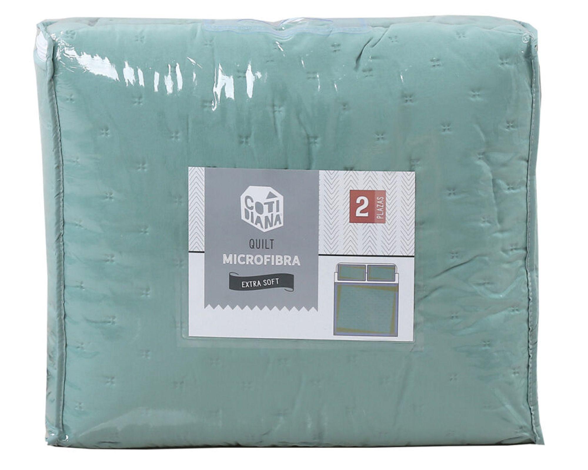 Quilt Prewashed verde 2 plazas-2