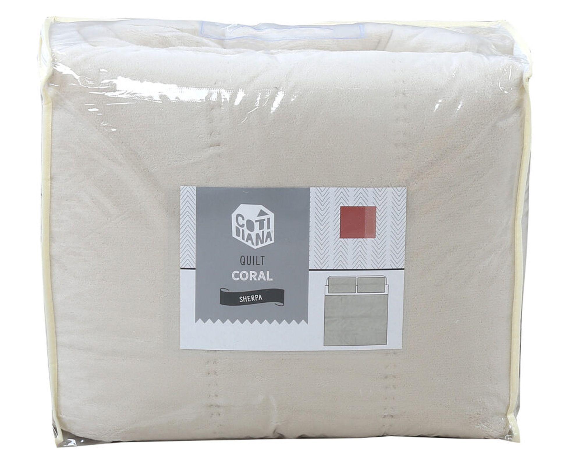 Quilt Coral ecru 1.5 plazas-1