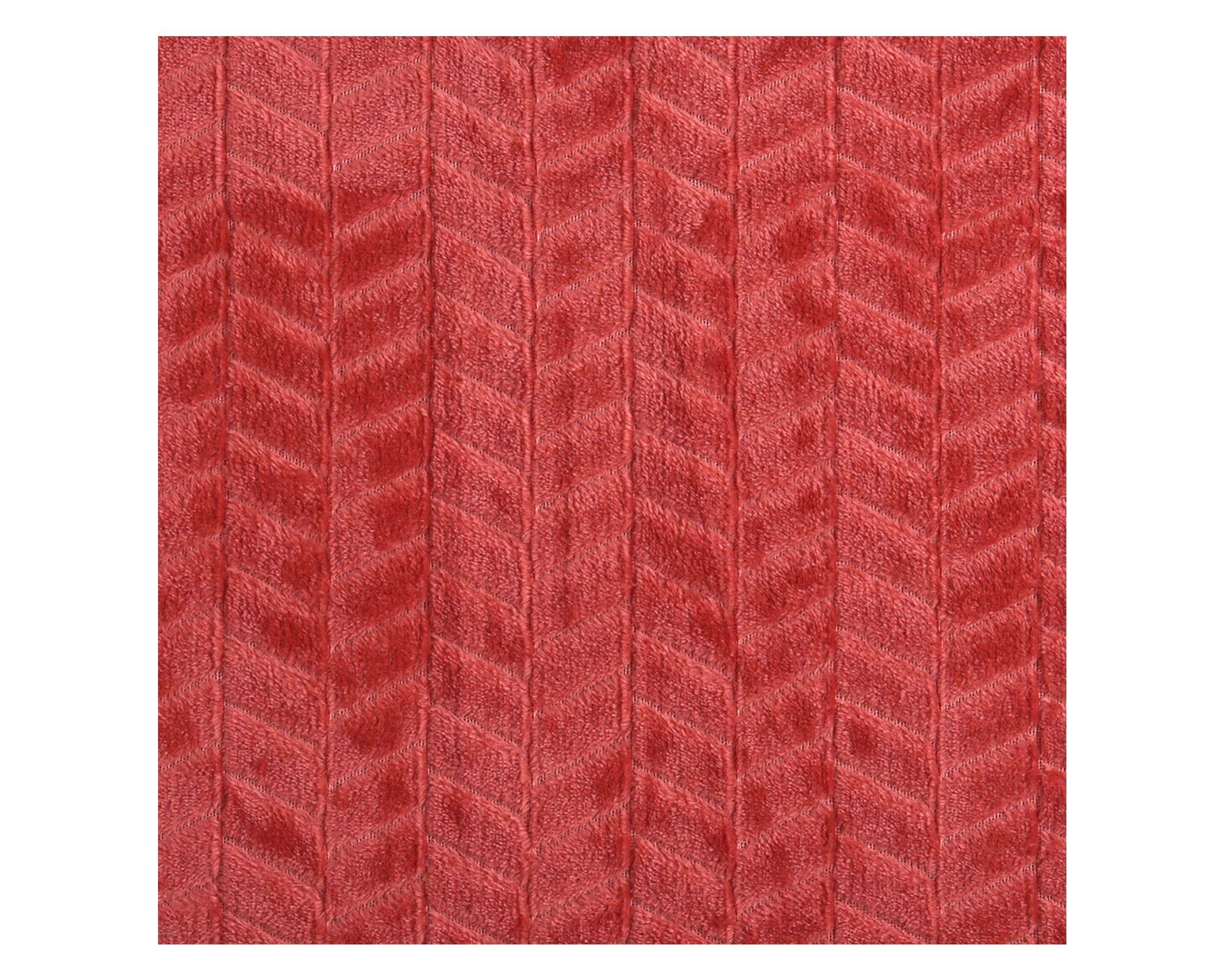 Manta 125x150 cm Jacquar flannel cereza-2