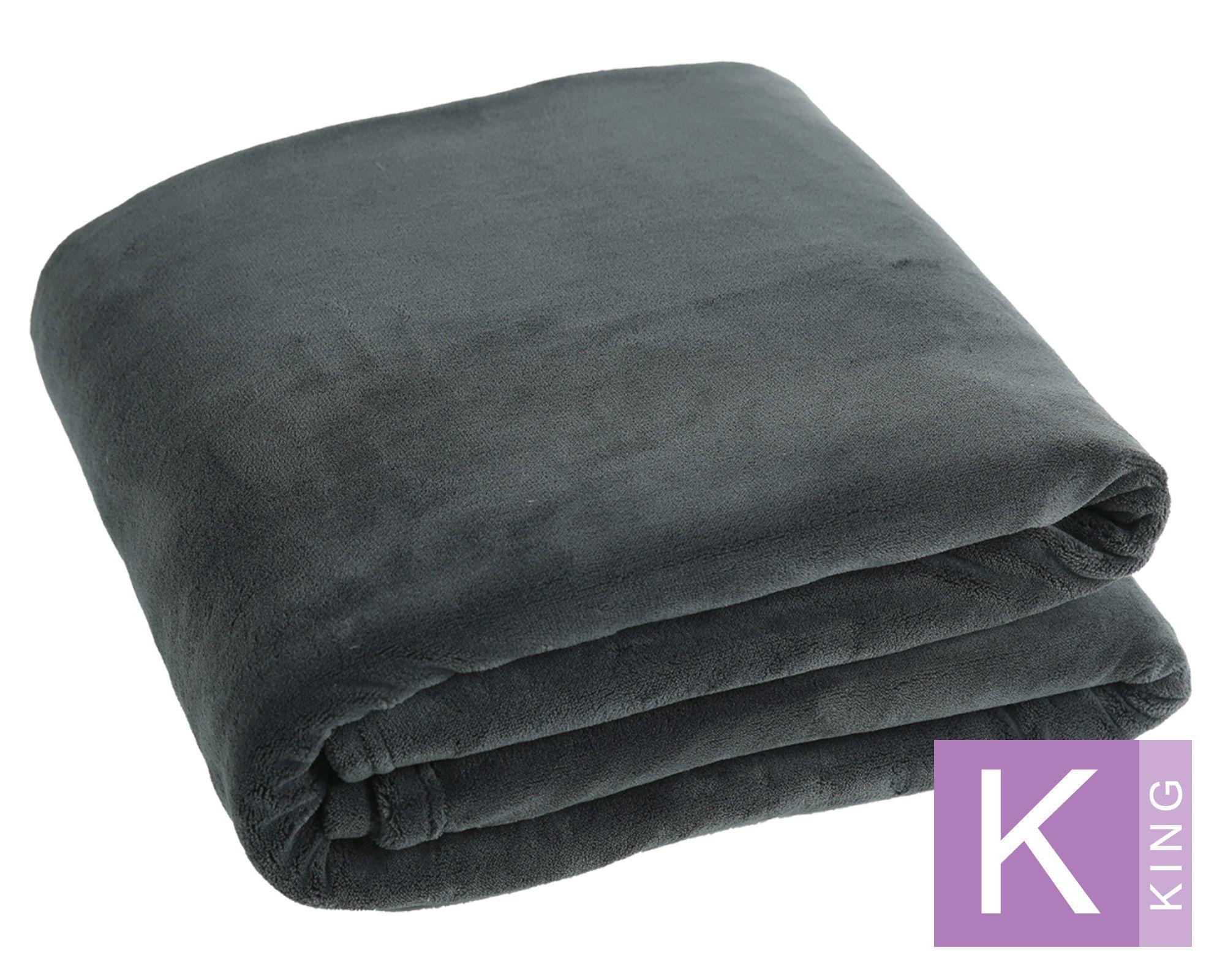 Frazada Coral gris oscuro King-0