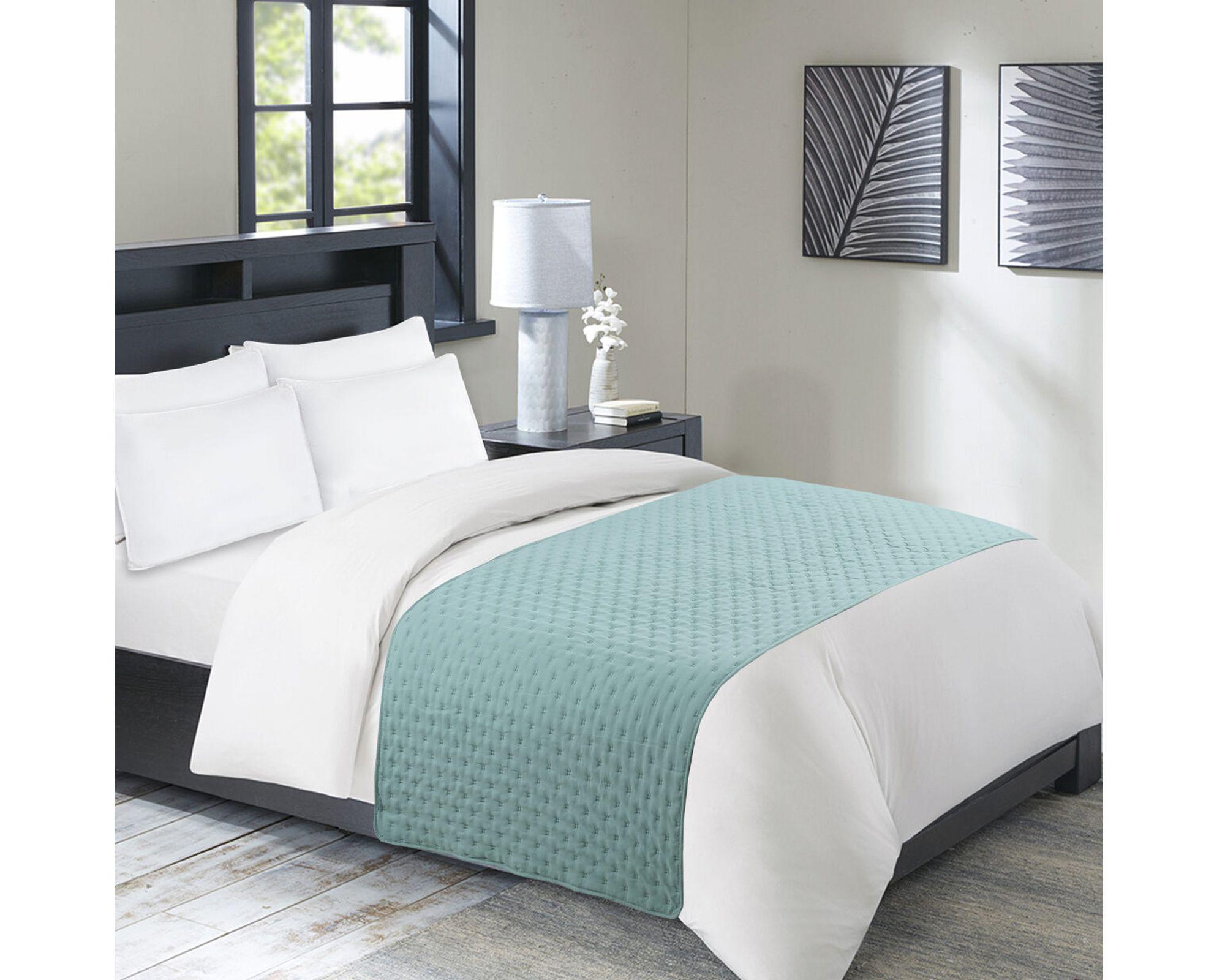Piecera Quilt verde 90x220 cm-2