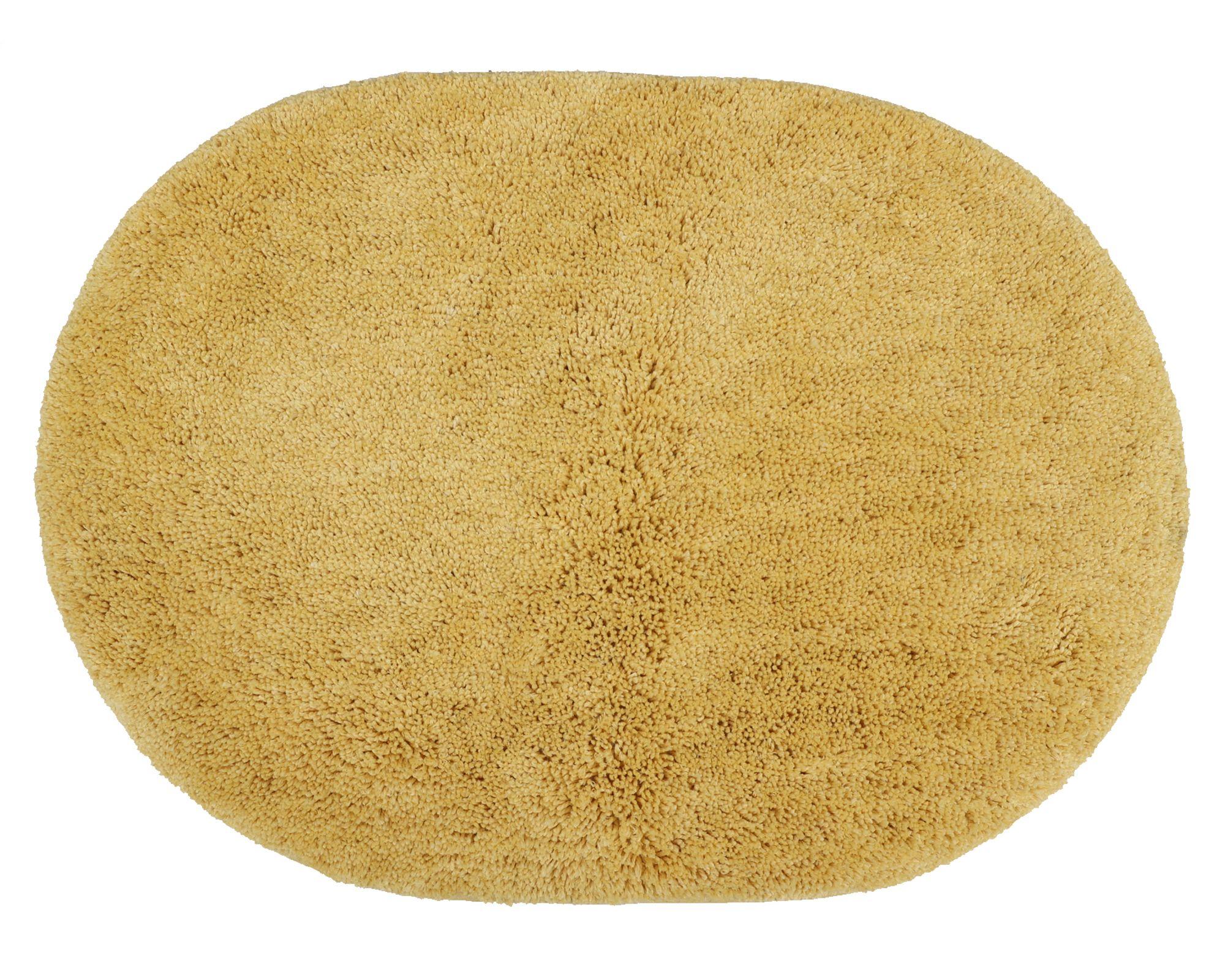 Piso baño Ovalado amarillo 50x70 cm-0