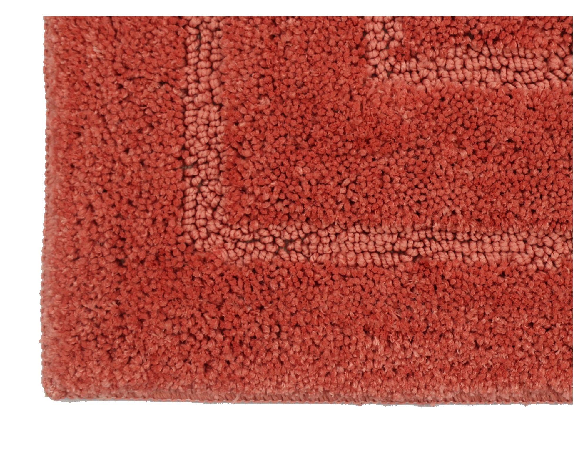 Piso baño Geo rojo 45x65 cm-1