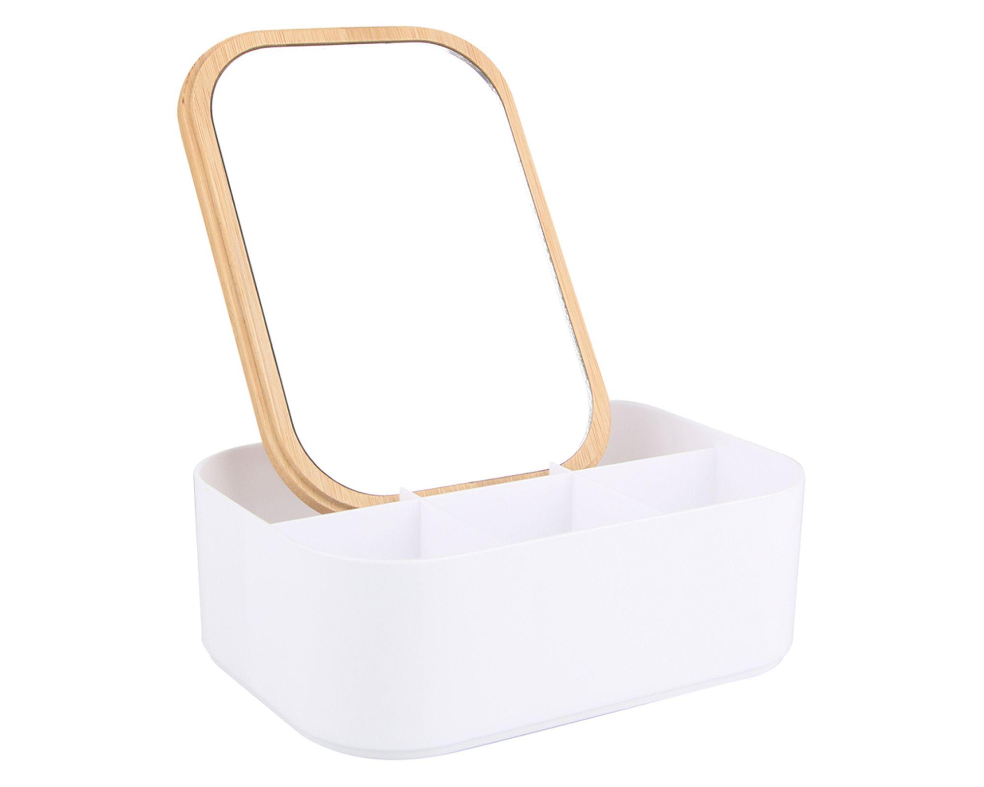 Organizador maquillaje caja cuadrada-0