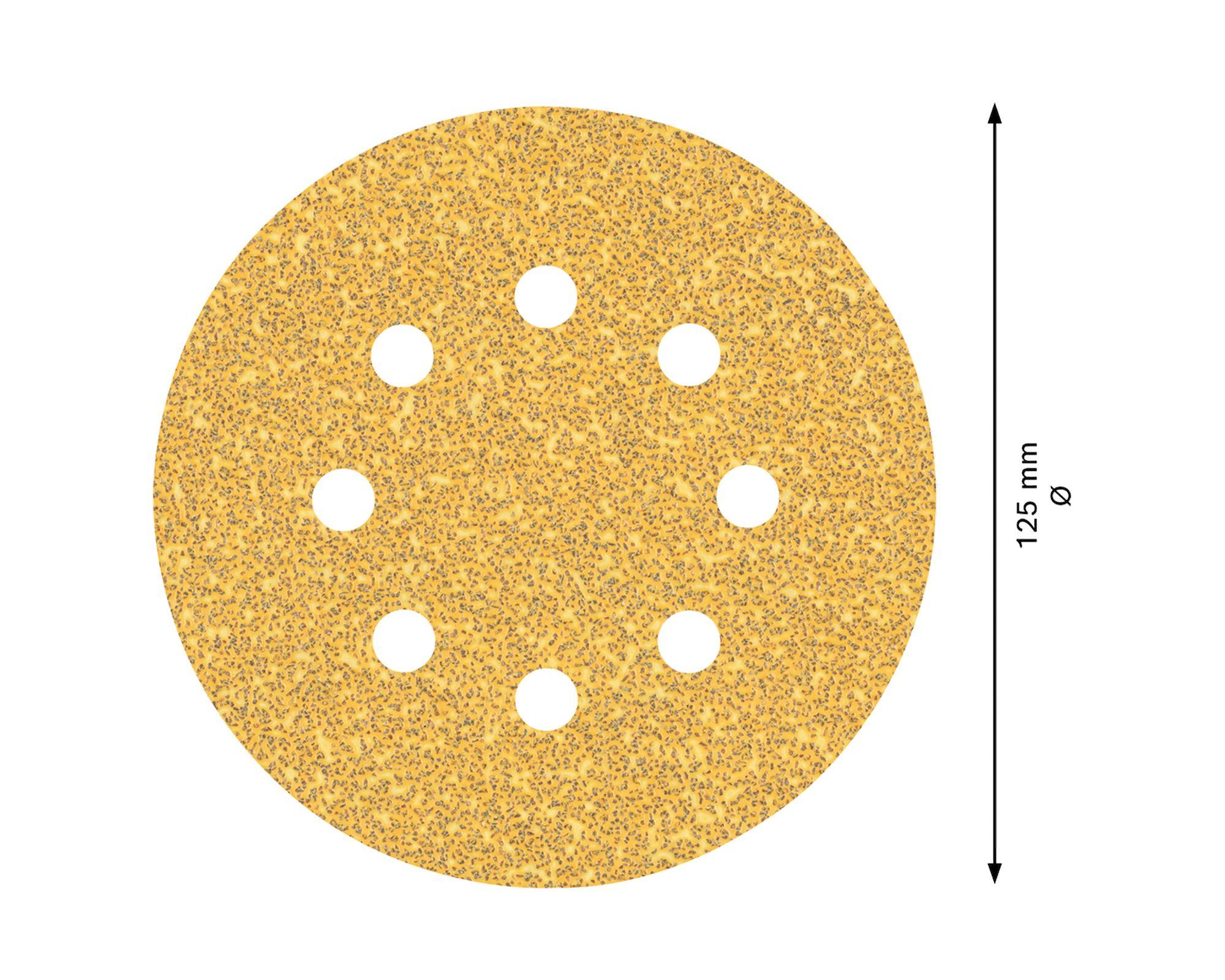 Disco de lija 125 mm Expert C470 grano 40 pack 5 unidades-4