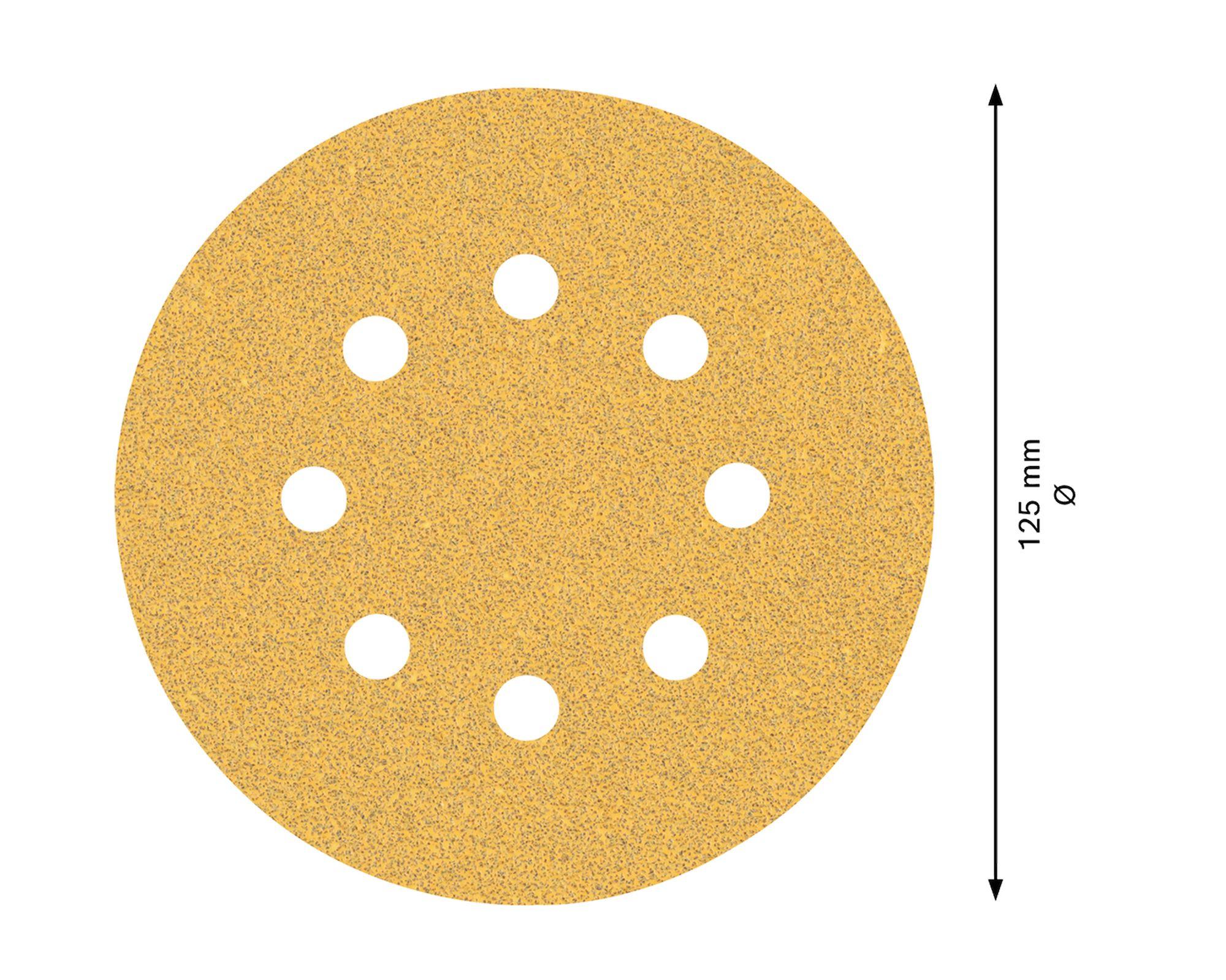 Disco de lija 125 mm Expert C470 grano 60 pack 5 unidades-5