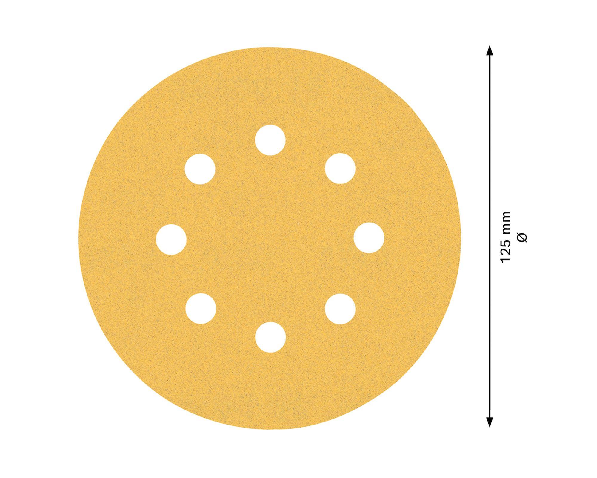Disco de lija 125 mm Expert C470 grano 120 pack 5 unidades-4