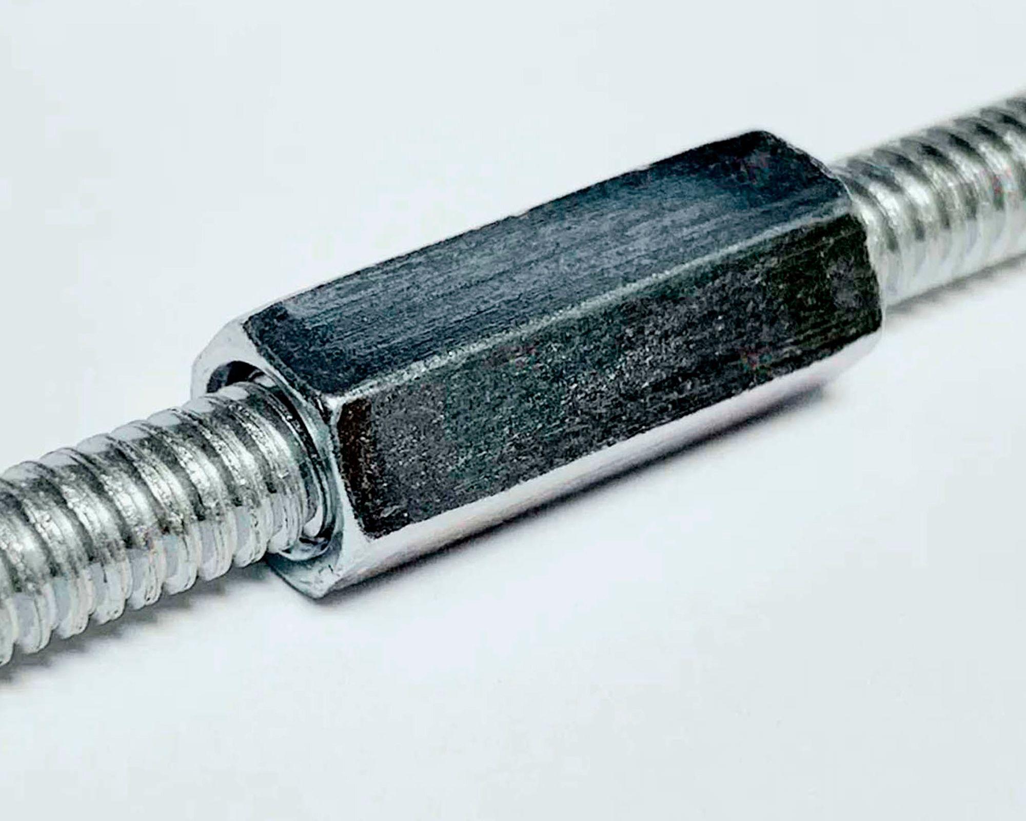 Tuerca acople UNC 1/4"x1 3/4" 3 unidades-3