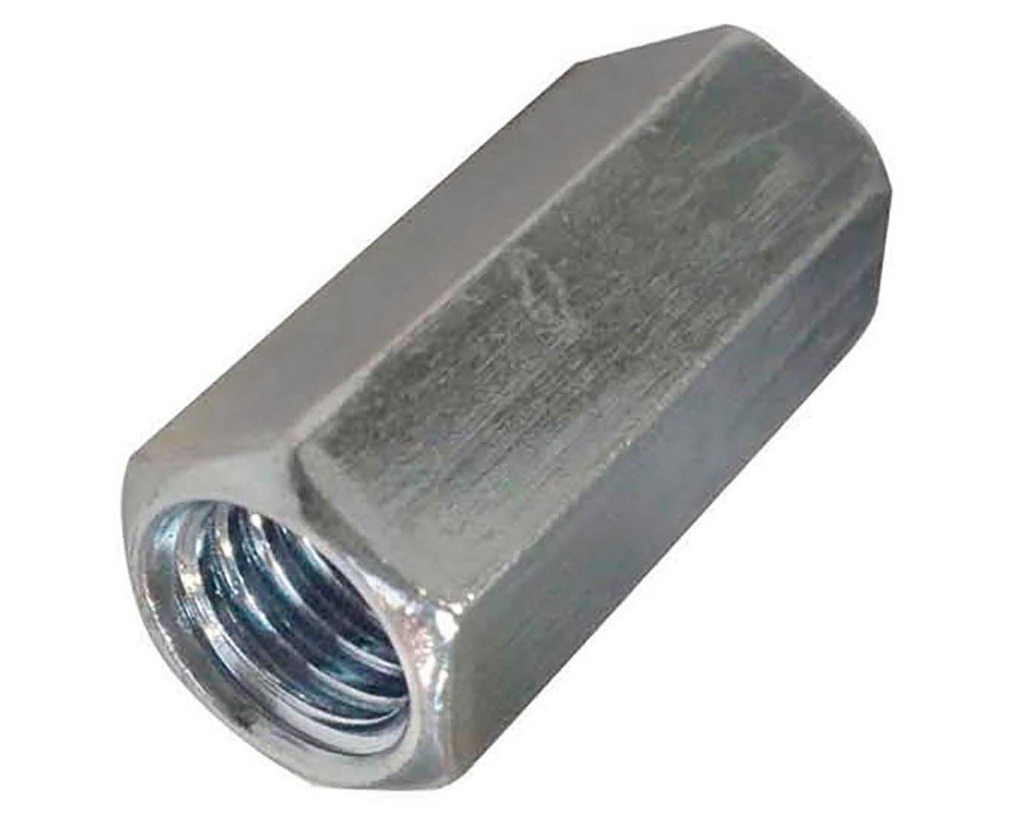 Tuerca acople UNC 1/4"x1 3/4" 3 unidades-2