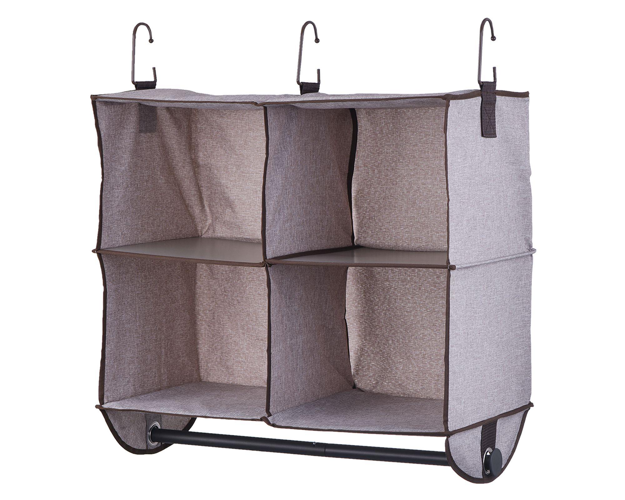 Organizador clóset colgante tela 4 espacios-1