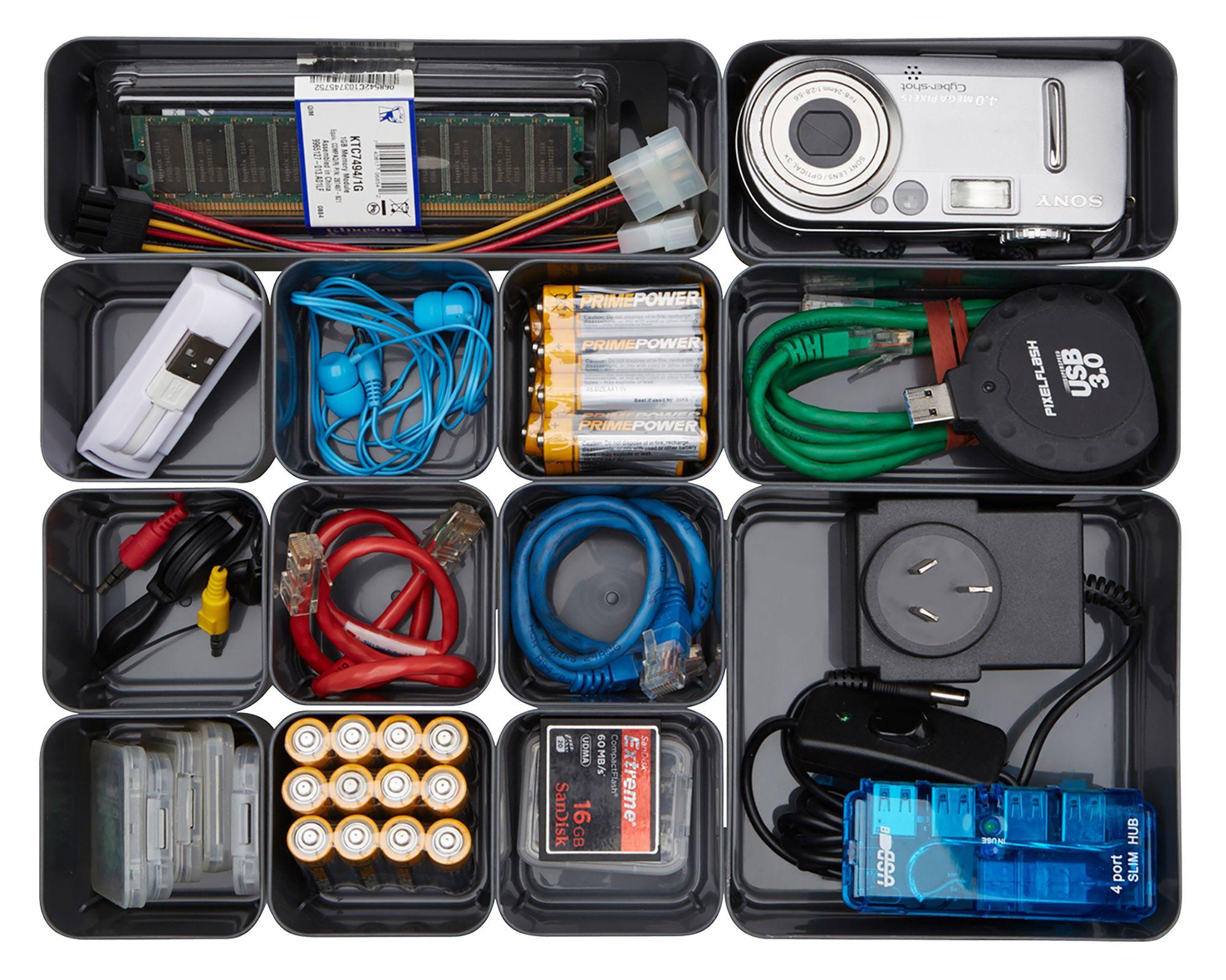 Caja org plástica 4.8l 3 cestos interior-8