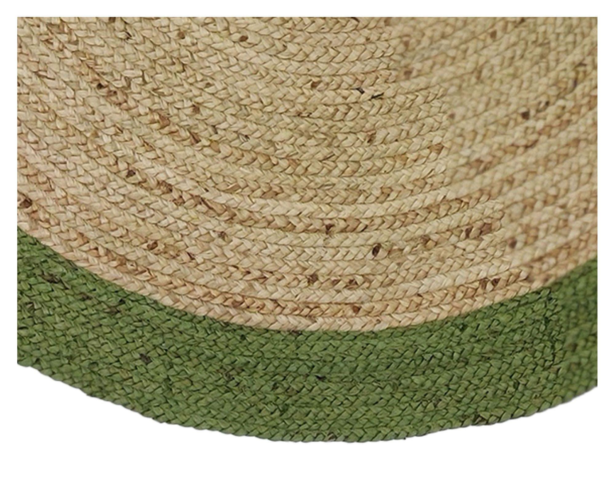 Alfombra redonda 150 cm Cancun verde-2