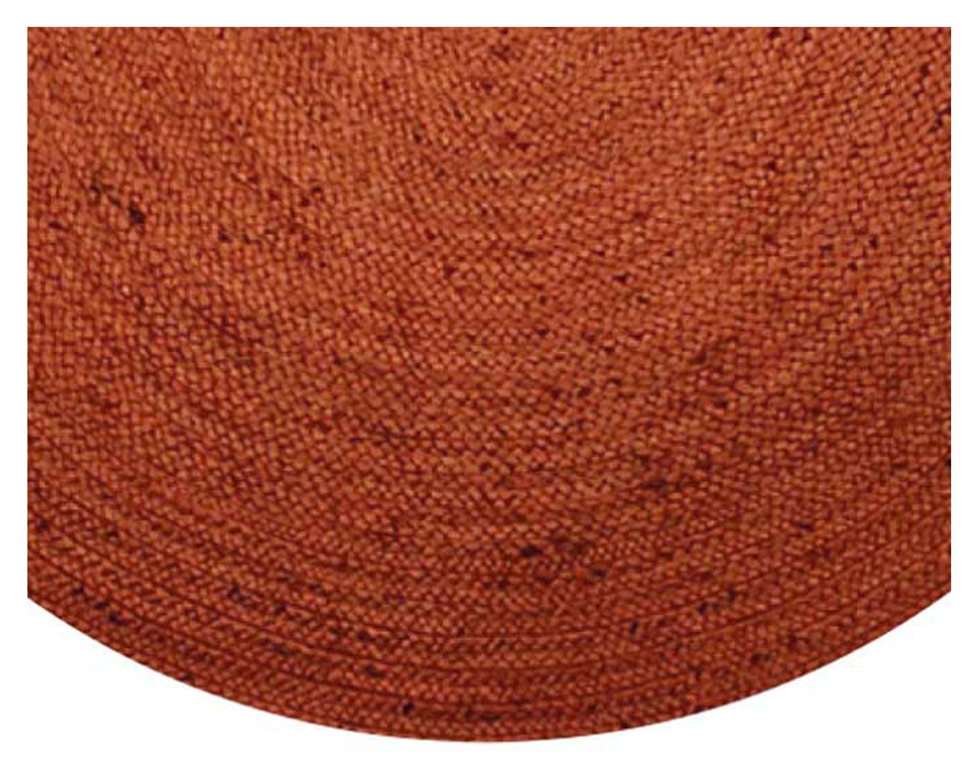 Alfombra redonda 150 cm Maui naranjo-2