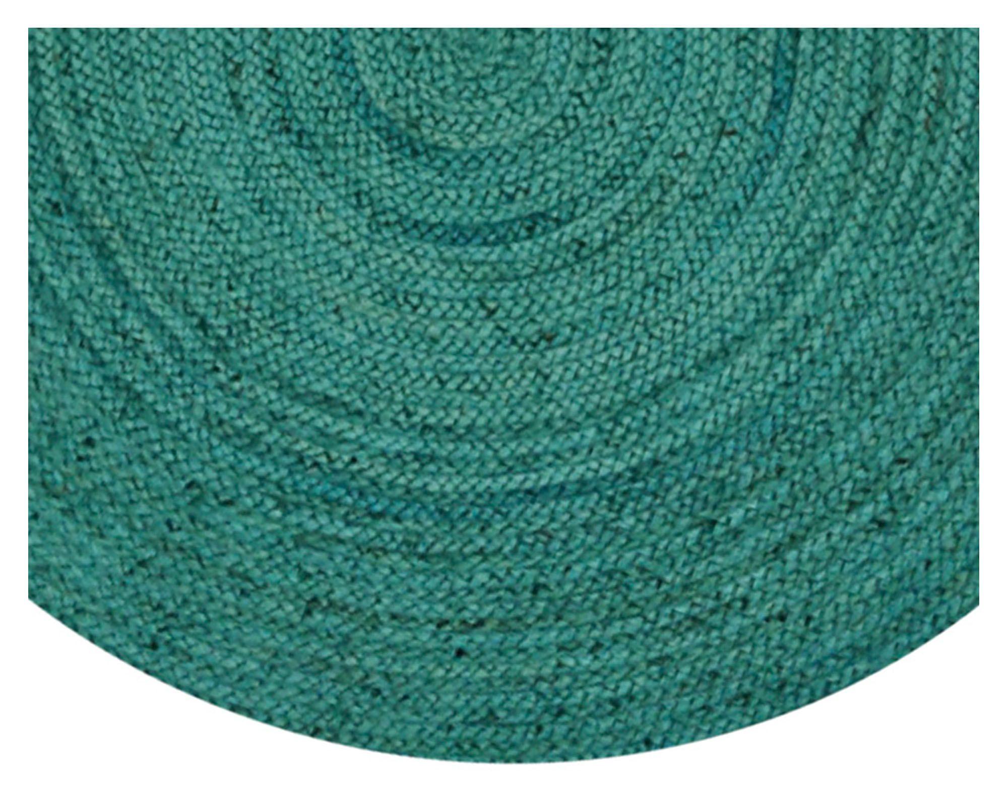 Alfombra redonda 150 cm Maui turquesa-2