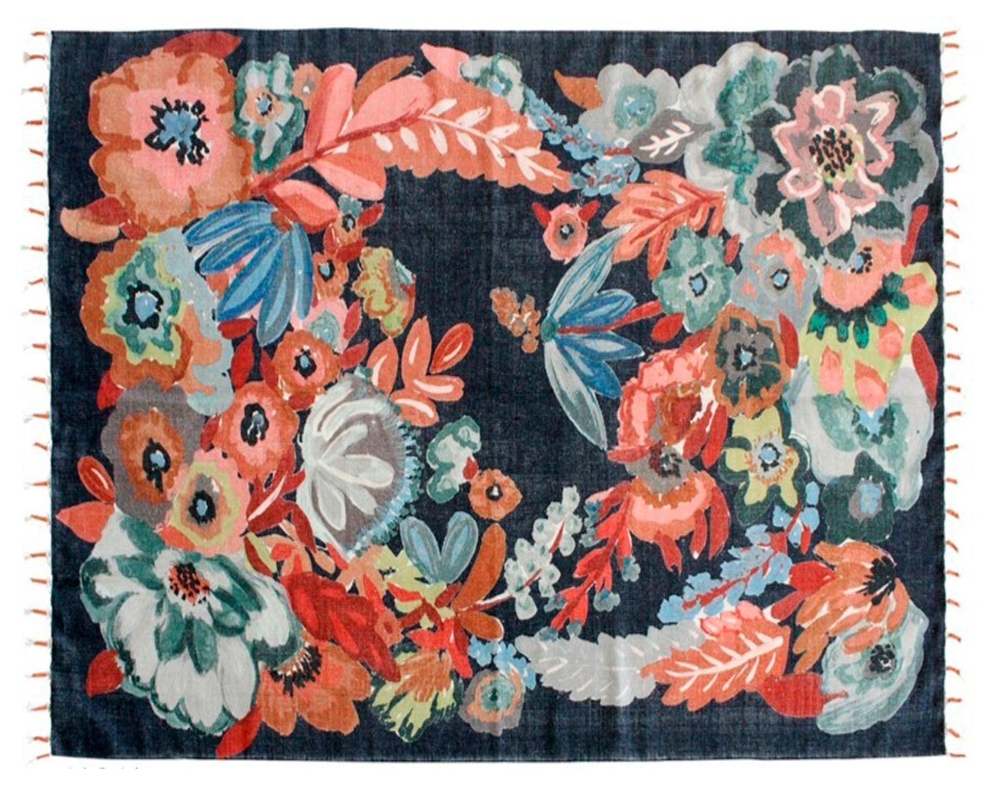 Alfombra 120x180 cm Blossom blue-0